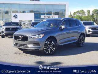 New Price! Recent Arrival! Odometer is 11640 kilometers below market average! Gray 2020 Volvo XC60 T6 Momentum Apple Carplay | Android Auto | Suris XM | AWD Automatic with Geartronic I4 Bridgewater Volkswagen, Located in Bridgewater Nova Scotia.AWD, 10 Speakers, 4-Wheel Disc Brakes, ABS brakes, Air Conditioning, Alloy wheels, AM/FM radio: SiriusXM, Anti-whiplash front head restraints, Apple CarPlay/Android Auto, Auto-dimming Rear-View mirror, Automatic temperature control, Brake assist, Bumpers: body-colour, Delay-off headlights, Driver door bin, Driver vanity mirror, Dual front impact airbags, Dual front side impact airbags, Electronic Stability Control, Emergency communication system: Volvo On Call, Exterior Parking Camera Rear, Four wheel independent suspension, Front anti-roll bar, Front Bucket Seats, Front dual zone A/C, Front reading lights, Fully automatic headlights, Genuine wood console insert, Heated Comfort Front Bucket Seats, Heated door mirrors, Heated front seats, Illuminated entry, Knee airbag, Leather Shift Knob, Leatherette Seating Surfaces, Low tire pressure warning, Memory seat, Occupant sensing airbag, Outside temperature display, Overhead airbag, Panic alarm, Passenger door bin, Passenger vanity mirror, Power door mirrors, Power driver seat, Power Liftgate, Power moonroof, Power passenger seat, Power steering, Power windows, Premium audio system: Sensus Connect, Radio data system, Radio: High Performance AM/FM Audio System, Rain sensing wipers, Rear anti-roll bar, Rear fog lights, Rear reading lights, Rear window defroster, Rear window wiper, Remote keyless entry, Roof rack: rails only, Security system, Speed control, Split folding rear seat, Spoiler, Steering wheel mounted audio controls, Tachometer, Telescoping steering wheel, Tilt steering wheel, Traction control, Trip computer, Turn signal indicator mirrors, Variably intermittent wipers.Certification Program Details: 150 Points Inspection Fresh Oil Change Free Carfax Full Detail 2 years MVI Full Tank of Gas The 150+ point inspection includes: Engine Instrumentation Interior components Pre-test drive inspections The test drive Service bay inspection Appearance Final inspectionReviews:* Owners tend to appreciate the XC60s powerful stereo and lighting systems, long-distance, all-weather comfort, and easy-to-learn safety systems. Wintertime performance is highly rated with proper tires, and many owners appreciate the clean and understated look to the XC60s minimally distracting interior. Source: autoTRADER.ca