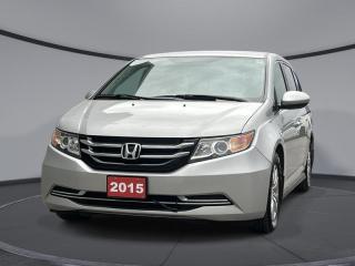 <b>Low Mileage, Bluetooth,  Touch Screen,  Rear View Camera,  Aluminum Wheels,  Blind Spot Detection!</b><br> <br>    The Honda Odyssey continues its reign as one of the best minivans on the market, says Edmunds. This  2015 Honda Odyssey is fresh on our lot in Sudbury. <br> <br>Theres a lot to love about the Honda Odyssey. The sleek, sophisticated exterior styling invites more than just glances, while the luxurious interior and premium technologies may inspire lounging. The engine provides power and responsiveness in good measure, so it may come as a surprise that the Odyssey achieves one of the best fuel economy ratings in its class. Unsurprising, though, is the fact that the Odyssey carries on Hondas tradition of exceptional safety features. Inspired by home but made for the road, its the Honda Odyssey. This low mileage  van has just 79,802 kms. Its  silver in colour  . It has an automatic transmission and is powered by a  3.5L V6 24V MPFI SOHC engine.  It may have some remaining factory warranty, please check with dealer for details.  This vehicle has been upgraded with the following features: Bluetooth,  Touch Screen,  Rear View Camera,  Aluminum Wheels,  Blind Spot Detection. <br> <br>To apply right now for financing use this link : <a href=https://www.palladinohonda.com/finance/finance-application target=_blank>https://www.palladinohonda.com/finance/finance-application</a><br><br> <br/><br>Palladino Honda is your ultimate resource for all things Honda, especially for drivers in and around Sturgeon Falls, Elliot Lake, Espanola, Alban, and Little Current. Our dealership boasts a vast selection of high-class, top-quality Honda models, as well as expert financing advice and impeccable automotive service. These factors arent what set us apart from other dealerships, though. Rather, our uncompromising customer service and professionalism make every experience unforgettable, and keeps drivers coming back. The advertised price is for financing purchases only. All cash purchases will be subject to an additional surcharge of $2,501.00. This advertised price also does not include taxes and licensing fees.<br> Come by and check out our fleet of 110+ used cars and trucks and 80+ new cars and trucks for sale in Sudbury.  o~o