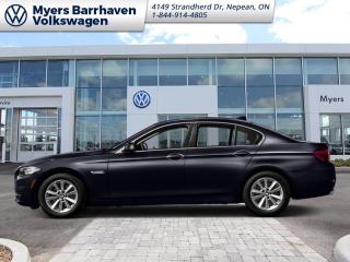 <b>Convenience Telephony with Smartphone Connectivity!</b><br> <br>    This 2016 BMW 5 Series delivers a premium luxury experience time and time again with the refined quality built interior and timeless exterior design. This  2016 BMW 5 Series is fresh on our lot in Nepean. <br> <br>This 2016 BMW 5 Series is not abandoning the performance aimed driving experiences, it is just adding something new to it. A refined luxury car with excellent on-road dynamics with ultimate comfort and cutting edge technology. With predicted low running costs, BMW has created a strong and durable sedan that will not fail you regardless of the road conditions. This  sedan has 121,050 kms. Its  carbon black metallic in colour  . It has an automatic transmission and is powered by a  241HP 2.0L 4 Cylinder Engine.  <br> <br> Our 5 Seriess trim level is 528i xDrive AWD. This 528i was built for luxury with an incredible features list including a sunroof, heated leatherette seats, driver side memory, aluminum wheels, automatic climate control, steering wheel controls, fog lamps, BMW Assist with blind spot detection and parking sensors, navigation, CD/MP3 stereo with 12 speakers, USB port, auxiliary input, a rear camera, and Bluetooth connectivity. This vehicle has been upgraded with the following features: Convenience Telephony With Smartphone Connectivity. <br> <br>To apply right now for financing use this link : <a href=https://www.barrhavenvw.ca/en/form/new/financing-request-step-1/44 target=_blank>https://www.barrhavenvw.ca/en/form/new/financing-request-step-1/44</a><br><br> <br/><br> Buy this vehicle now for the lowest bi-weekly payment of <b>$155.65</b> with $0 down for 84 months @ 8.99% APR O.A.C. ((Plus applicable taxes and fees - Some conditions apply to get approved at the mentioned rate)     ).  See dealer for details. <br> <br>We are your premier Volkswagen dealership in the region. If youre looking for a new Volkswagen or a car, check out Barrhaven Volkswagens new, pre-owned, and certified pre-owned Volkswagen inventories. We have the complete lineup of new Volkswagen vehicles in stock like the GTI, Golf R, Jetta, Tiguan, Atlas Cross Sport, Volkswagen ID.4 electric vehicle, and Atlas. If you cant find the Volkswagen model youre looking for in the colour that you want, feel free to contact us and well be happy to find it for you. If youre in the market for pre-owned cars, make sure you check out our inventory. If you see a car that you like, contact 844-914-4805 to schedule a test drive.<br> Come by and check out our fleet of 30+ used cars and trucks and 70+ new cars and trucks for sale in Nepean.  o~o