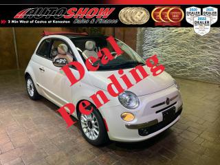 Used 2014 Fiat 500 C Lounge Convertible M/T - Red/White Htd Lthr for sale in Winnipeg, MB