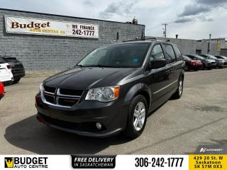 <b>Aluminum Wheels,  Air Conditioning,  Steering Wheel Audio Control,  Fog Lamps,  Power Windows!</b><br> <br>    This Dodge Grand Caravan is a budget-minded approach to the ultimate vehicle for families. This  2017 Dodge Grand Caravan is for sale today. <br> <br>This Dodge Grand Caravan offers drivers unlimited versatility, the latest technology, and premium features. This minivan is one of the most comfortable and enjoyable ways to transport families along with all of their stuff. Dodge designed this for families, and it shows in every detail. Its no wonder the Dodge Grand Caravan is Canadas favorite minivan. This  van has 163,576 kms. Its  grey in colour  . It has a 6 speed automatic transmission and is powered by a  283HP 3.6L V6 Cylinder Engine.  <br> <br> Our Grand Caravans trim level is Crew. You and your passengers will love this Grand Caravan Crew. It comes with tri-zone automatic climate control, an electronic vehicle information center, Stow n Go fold-flat second and third-row seats, Stow n Place roof rack system, a leather-wrapped steering wheel with audio and cruise control, power windows, power locks, aluminum wheels, fog lamps, and more. This vehicle has been upgraded with the following features: Aluminum Wheels,  Air Conditioning,  Steering Wheel Audio Control,  Fog Lamps,  Power Windows. <br> To view the original window sticker for this vehicle view this <a href=http://www.chrysler.com/hostd/windowsticker/getWindowStickerPdf.do?vin=2C4RDGDG5HR686937 target=_blank>http://www.chrysler.com/hostd/windowsticker/getWindowStickerPdf.do?vin=2C4RDGDG5HR686937</a>. <br/><br> <br>To apply right now for financing use this link : <a href=https://www.budgetautocentre.com/used-cars-saskatoon-financing/ target=_blank>https://www.budgetautocentre.com/used-cars-saskatoon-financing/</a><br><br> <br/><br><br> Budget Auto Centre has been a trusted name in the Automotive industry for over 40 years. We have built our reputation on trust and quality service. With long standing relationships with our customers, you can trust us for advice and assistance on all your automotive needs. </br>

<br> With our Credit Repair program, and over 250+ well-priced used vehicles in stock, youll drive home happy. We are driven to ensure the best in customer satisfaction and look forward working with you. </br> o~o