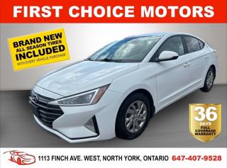 Welcome to First Choice Motors, the largest car dealership in Toronto of pre-owned cars, SUVs, and vans priced between $5000-$15,000. With an impressive inventory of over 300 vehicles in stock, we are dedicated to providing our customers with a vast selection of affordable and reliable options. <br><br>Were thrilled to offer a used 2019 Hyundai Elantra ESSENTIAL, white color with 133,000km (STK#7311) This vehicle was $18490 NOW ON SALE FOR $16990. It is equipped with the following features:<br>- Automatic Transmission<br>- Heated seats<br>- Bluetooth<br>- Apple Carplay<br>- Reverse camera<br>- Power windows<br>- Power locks<br>- Power mirrors<br>- Air Conditioning<br><br>At First Choice Motors, we believe in providing quality vehicles that our customers can depend on. All our vehicles come with a 36-day FULL COVERAGE warranty. We also offer additional warranty options up to 5 years for our customers who want extra peace of mind.<br><br>Furthermore, all our vehicles are sold fully certified with brand new brakes rotors and pads, a fresh oil change, and brand new set of all-season tires installed & balanced. You can be confident that this car is in excellent condition and ready to hit the road.<br><br>At First Choice Motors, we believe that everyone deserves a chance to own a reliable and affordable vehicle. Thats why we offer financing options with low interest rates starting at 7.9% O.A.C. Were proud to approve all customers, including those with bad credit, no credit, students, and even 9 socials. Our finance team is dedicated to finding the best financing option for you and making the car buying process as smooth and stress-free as possible.<br><br>Our dealership is open 7 days a week to provide you with the best customer service possible. We carry the largest selection of used vehicles for sale under $9990 in all of Ontario. We stock over 300 cars, mostly Hyundai, Chevrolet, Mazda, Honda, Volkswagen, Toyota, Ford, Dodge, Kia, Mitsubishi, Acura, Lexus, and more. With our ongoing sale, you can find your dream car at a price you can afford. Come visit us today and experience why we are the best choice for your next used car purchase!<br><br>All prices exclude a $10 OMVIC fee, license plates & registration  and ONTARIO HST (13%)