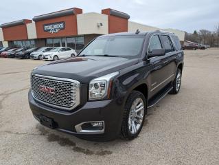 Come Finance this vehicle with us. Apply on our website stonebridgeauto.com<div><br></div><div>2017 GMC Yukon Denali with 149000km. 6.2L V8 4x4. Clean title and safetied. Saskatchewan vehicle. </div><div><br></div><div>Command start</div><div>leather interior</div><div>Heated steering wheel </div><div>Heated and cooled seats</div><div>wireless charging</div><div>Blind spot monitoring</div><div>Navigation</div><div>Heads up display</div><div>Back up camera</div><div>Bluetooth</div><div>Wireless charging</div><div><br></div><div>We take trades! Vehicle is for sale in Steinbach by STONE BRIDGE AUTO INC. Dealer #5000 we are a small business focused on customer satisfaction. Text or call before coming to view and ask for sales. </div><div><br></div><div><br></div>