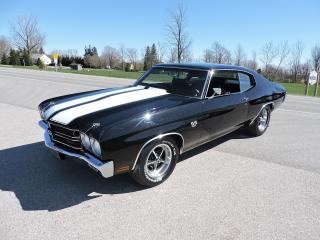 <p>Have a look at this beautiful 1970 Chevrolet Chevelle SS. It is powered by a rebuilt LS6 454 GM Performance Mark4-LS6 [Old GM # 366250] crate engine and a M21 Muncie 4 speed transmission with a 12-bolt rear end with 3:55 gearing. This car was recreated as a LS6 Chevelle but is not original and is priced accordingly. Completely restored in the past few years, new paint that is in great condition and looks amazing. Interior was all redone including headliner, seat covers and carpet. New tires, new rims, new exhaust and many new brake parts. The chrome and trim is all in excellent condition and the panel alignment is beautiful. Car sounds awesome and runs excellent.   We supply a current insurance appraisal. ***FINANCING IS AVAILABLE***. Trade up or down on other muscle cars/trucks or late model 4X4 trucks. Delivery or shipping can be arranged right to your door within Canada and the USA. For more information CALL 519-335-6565 or TOLL FREE 1-844-494-8789 for more information.</p><p>** WE UPDATE OUR WEBSITE REGULARLY IF YOU SEE THIS AD THE VEHICLE IS AVAILABLE! ** Muscle cars/trucks from all classic makes including Dodge, Ford, and General Motors. Financing available OAC. Delivery available to Southern Ontario customers. Shipping arranged for out of province purchasers! We are 1.5 hrs from Pearson International Airport and offer free pick up from the airport to purchasers. **NO ADMIN FEES! All vehicles are certified and serviced unless otherwise stated! CARFAX AVAILABLE ON ALL VEHICLES! ** Call, email, or come in today! 1-844-4X4-TRUX www.pentasticmotors.com</p>