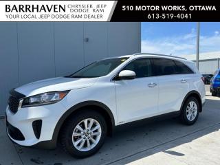 Just IN.... 2020 Kia Sorento LX+ V6 AWD 7 Seater in Low KMs. Some of the Feature Options included in the Trim Package are 3.3 L V6 Engine, 8-speed automatic transmission, 17-inch alloy wheels, AWD, 7-inch display, Rearview camera, Rear Collision Warning, Forward collision warning, Blind Spot Warning, AM/FM stereo radio, Bluetooth hands-free cell phone connectivity, Apple CarPlay and Android Auto, Dual-zone automatic climate control, Heated steering wheel, Intelligent Key System, USB audio input and charging port, Wireless phone charger, 10-way power adjustable drivers seat, Heated front seats, Leather-wrapped steering wheel, Leather-wrapped shift knob, 40:20:40 split-folding 2nd row seats, 60/40-split folding 3rd-row bench seat & More. The Kia includes a Clean Car-Proof Report Free of any insurance or collision Claims. The Kia has undergone a Complete Detail Cleaning and is all ready for YOU. Nobody deals like Barrhaven Jeep Dodge Ram, come and see us today and we will show you why!!