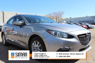 <p><strong>EXCELLENT CONDITION GREAT VALUE ACCIDNET FREE </strong></p>

<p>Our 2016 Mazda 3 has been through a <strong>presale inspection fresh full synthetic oil service. Carfax reports accident free. Financing available on site. Guaranteed approval. Trades Encouraged. Aftermarket warranties available to fit every need and budget. </strong>Are you looking for a small sedan or hatchback that does more than just serve as basic transportation? The versatile 2016 Mazda 3 offers powerful yet fuel-efficient engines, sporty driving dynamics and a comfortable ride. It starts with what's under the hood. Both the standard 2.0-liter and upgrade 2.5-liter engines deliver high fuel economy, yet they're also powerful enough to make the Mazda 3 one of the quicker cars in its class. Once you're on the move, you'll find most versions of the 3 ride comfortably, but when the road gets twisty, the 3's carefully tuned, borderline-telepathic steering works in unity with the well-sorted suspension to deliver unrivaled driving dynamics. 2.0-liter four-cylinder engine that produces 155 horsepower and 150 pound-feet of torque. It drives the front wheels through a six-speed manual transmission. Standard safety equipment on the 2016 Mazda 3 includes antilock disc brakes, stability and traction control, active front head restraints, a rearview camera, front side airbags and side curtain airbags. In government crash testing, the 2016 Mazda 3 received five out of five stars for overall crash protection, with five stars for total frontal crash protection and five stars for total side crash protection. The Insurance Institute for Highway Safety (IIHS) gave the 3 the highest possible rating of "Good" in its moderate-overlap and small-overlap frontal-offset crash tests. The 3 also earned a "Good" rating for the side-impact, roof-strength and seats and head restraint (whiplash protection) tests.</p>

<p><span style=color:#2980b9><strong>Siman Auto Sales is large enough to make a difference but small enough to care. We are family owned and operated, and have been proudly serving Saskatchewan car buyers since 1998. We offer on site financing, consignment, automotive repair and over 90 preowned vehicles to choose from.</strong></span></p>