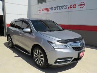 Used 2016 Acura MDX Tech Pkg (**ALLOY WHEELS**POWER DRIVERS/PASSENGERS SEAT**LEATHER**SUNROOF**DVD ENTERTAINMENT CENTRE**POWER HATCH**MEMORY DRIVERS SEAT**PRE-COLLISION WARNING SYSTEM**LANE DEPARTURE ALERT**HEATED STEERING WHEEL**HEATED SEATS**AUTO HEADLIGHTS**NAVIGATION**DU for sale in Tillsonburg, ON