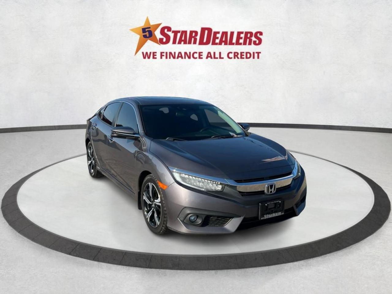 Used 2016 Honda Civic Sedan Touring NAV LEATHER SUNROOF CLEAN WE FINANCE ALL! for sale in London, ON