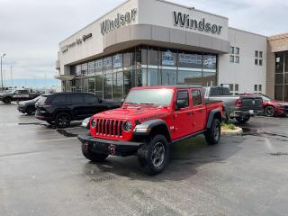 Recent Arrival!

Firecracker Red Clearcoat 2020 Jeep Gladiator Rubicon 4WD 8-Speed Automatic Pentastar 3.6L V6 VVT

**CARPROOF CERTIFIED**.

* PLEASE SEE OUR MAIN WEBSITE FOR MORE PICTURES AND CARFAX REPORTS * 

Buy in confidence at WINDSOR CHRYSLER with our 95-point safety inspection by our certified technicians. Searching for your upgrade has never been easier. 

You will immediately get the low market price based on our market research, which means no more wasted time shopping around for the best price, Its time to drive home the most car for your money today. 

OVER 100 Pre-Owned Vehicles in Stock! Our Finance Team will secure the Best Interest Rate from one of out 20 Auto Financing Lenders that can get you APPROVED!

 Financing Available For All Credit Types! 

Whether you have Great Credit, No Credit, Slow Credit, Bad Credit, Been Bankrupt, On Disability, Or on a Pension, we have options.

 Looking to just sell your vehicle? 

We buy all makes and models let us buy your vehicle.

 Proudly Serving Windsor, Essex, Leamington, Kingsville, Belle River, LaSalle, Amherstburg, Tecumseh, Lakeshore, Strathroy, Stratford, Leamington, Tilbury, Essex, St. Thomas, Waterloo, Wallaceburg, St. Clair Beach, Puce, Riverside, London, Chatham, Kitchener, Guelph, Goderich, Brantford, St. Catherines, Milton, Mississauga, Toronto, Hamilton, Oakville, Barrie, Scarborough, and the GTA.