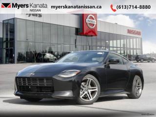 <b>Apple CarPlay,  Android Auto,  Blind Spot Detection,  Adaptive Cruise Control,  Lane Departure Warning!</b><br> <br> <br> <br>  Hello. <br> <br><br> <br> This black coupe  has an automatic transmission and is powered by a  400HP 3.0L V6 Cylinder Engine.<br> <br> Our Zs trim level is Sport MT. Kickstart your thrills with this Nissan Z Sport Manual, equipped with an 8-inch infotainment screen with Apple CarPlay, Android Auto and SiriusXM, a 6-speaker audio system, proximity keyless entry with push button start, and LED headlights with automatic high beams. A host of systems keep you safe on the streets, including blind spot detection with rear cross traffic alert, adaptive cruise control, lane departure warning, front collision prevention, and emergency pedestrian braking. Other features include a rearview camera, automatic air conditioning, a leather steering wheel, and even more. This vehicle has been upgraded with the following features: Apple Carplay,  Android Auto,  Blind Spot Detection,  Adaptive Cruise Control,  Lane Departure Warning,  Forward Collision Mitigation,  Pedestrian Braking. <br><br> <br/>    7.49% financing for 84 months. <br> Payments from <b>$822.11</b> monthly with $0 down for 84 months @ 7.49% APR O.A.C. ( Plus applicable taxes -  $621 Administration fee included. Licensing not included.    ).  Incentives expire 2024-05-31.  See dealer for details. <br> <br><br> Come by and check out our fleet of 50+ used cars and trucks and 80+ new cars and trucks for sale in Kanata.  o~o