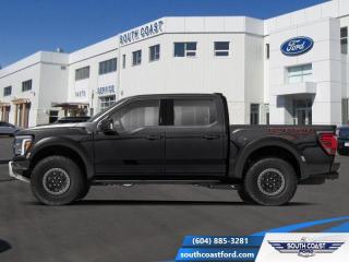 <b>Leather Seats, Sunroof, 17 inch Aluminum Wheels, Spray-In Bed Liner!</b><br> <br>   The Ford F-150 is for those who think a day off is just an opportunity to get more done. <br> <br>Just as you mould, strengthen and adapt to fit your lifestyle, the truck you own should do the same. The Ford F-150 puts productivity, practicality and reliability at the forefront, with a host of convenience and tech features as well as rock-solid build quality, ensuring that all of your day-to-day activities are a breeze. Theres one for the working warrior, the long hauler and the fanatic. No matter who you are and what you do with your truck, F-150 doesnt miss.<br> <br> This agate black crew cab 4X4 pickup   has a 10 speed automatic transmission and is powered by a  450HP 3.5L V6 Cylinder Engine.<br> <br> Our F-150s trim level is Raptor. This awesome Ford F-150 Raptor comes loaded with exclusive features such as a Baja ready suspension made by Fox Racing, unique leather seats that are heated and cooled, exclusive wide body fender flares, a proximity key with push button start, a limited slip differential and Ford Co-Pilot360 that features lane keep assist, blind spot detection, pre-collision assist, automatic emergency braking and rear parking sensors. Additional features include unique aluminum wheels, SYNC 4 with enhanced voice recognition featuring Apple CarPlay and Android Auto, FordPass Connect 4G LTE, power adjustable pedals, a powerful audio system with SiriusXM radio, cargo box lights, a smart device remote engine start, a leather steering wheel, trail management system, adaptive cruise control and some handy side steps to help when entering and exiting this incredible pickup truck! This vehicle has been upgraded with the following features: Leather Seats, Sunroof, 17 Inch Aluminum Wheels, Spray-in Bed Liner. <br><br> View the original window sticker for this vehicle with this url <b><a href=http://www.windowsticker.forddirect.com/windowsticker.pdf?vin=1FTFW1RGXRFB14256 target=_blank>http://www.windowsticker.forddirect.com/windowsticker.pdf?vin=1FTFW1RGXRFB14256</a></b>.<br> <br>To apply right now for financing use this link : <a href=https://www.southcoastford.com/financing/ target=_blank>https://www.southcoastford.com/financing/</a><br><br> <br/> See dealer for details. <br> <br>Call South Coast Ford Sales or come visit us in person. Were convenient to Sechelt, BC and located at 5606 Wharf Avenue. and look forward to helping you with your automotive needs. <br><br> Come by and check out our fleet of 20+ used cars and trucks and 120+ new cars and trucks for sale in Sechelt.  o~o