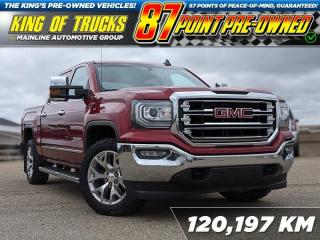 Style meets substance inside this 2018 GMC Sierra 1500. From the exceptional interior storage space to its comfort and convenience features, this Sierra 1500 truly has no equal. This 2018 GMC Sierra 1500 is fresh on our lot in Rosetown. This Crew Cab 4X4 pickup has 120,175 kms. Its red quartz tintcoat in colour . It has an automatic transmission and is powered by a 6.2L 8 Cylinder Engine. It may have some remaining factory warranty, please check with dealer for details. <br> <br/><br>Contact our Sales Department today by: <br><br>Phone: 1 (306) 882-2691 <br><br>Text: 1-306-800-5376 <br><br>- Want to trade your vehicle? Make the drive and well have it professionally appraised, for FREE! <br><br>- Financing available! Onsite credit specialists on hand to serve you! <br><br>- Apply online for financing! <br><br>- Professional, courteous and friendly staff are ready to help you get into your dream ride! <br><br>- Call today to book your test drive! <br><br>- HUGE selection of new GMC, Buick and Chevy Vehicles! <br><br>- Fully equipped service shop with GM certified technicians <br><br>- Full Service Quick Lube Bay! Drive up. Drive in. Drive out! <br><br>- Best Oil Change in Saskatchewan! <br><br>- Oil changes for all makes and models including GMC, Buick, Chevrolet, Ford, Dodge, Ram, Kia, Toyota, Hyundai, Honda, Chrysler, Jeep, Audi, BMW, and more! <br><br>- Rosetowns ONLY Quick Lube Oil Change! <br><br>- 24/7 Touchless car wash <br><br>- Fully stocked parts department featuring a large line of in-stock winter tires! <br> <br><br><br>Rosetown Mainline Motor Products, also known as Mainline Motors is Saskatchewans #1 Selling Rural GMC, Buick, and Chevrolet dealer, featuring Chevy Silverado, GMC Sierra, Buick Enclave, Chevy Traverse, Chevy Equinox, Chevy Cruze, GMC Acadia, GMC Terrain, and pre-owned Chevy, GMC, Buick, Ford, Dodge, Ram, and more, proudly serving Saskatchewan. As part of the Mainline Motors Group of Dealerships in Western Canada, we are also committed to servicing customers anywhere in Western Canada! Weve got a huge selection of cars, trucks, and crossover SUVs, so if youre looking for your next new GMC, Buick, Chev or any brand on a used vehicle, dont hesitate to contact us online, give us a call at 1 (306) 882-2691 or swing by our dealership at 506 Hyw 7 W in Rosetown, Saskatchewan. We look forward to getting you rolling in your next new or used vehicle! <br> <br><br><br>* Vehicles may not be exactly as shown. Contact dealer for specific model photos. Pricing and availability subject to change. All pricing is cash price including fees. Taxes to be paid by the purchaser. While great effort is made to ensure the accuracy of the information on this site, errors do occur so please verify information with a customer service rep. This is easily done by calling us at 1 (306) 882-2691 or by visiting us at the dealership. <br><br> Come by and check out our fleet of 60+ used cars and trucks and 150+ new cars and trucks for sale in Rosetown. o~o