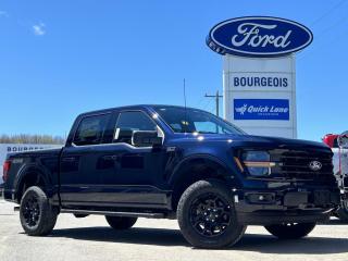 <b>XLT Black Appearance Package, Unique Sport Cloth Bucket Seats!</b><br> <br> <br> <br>  The Ford F-150 is for those who think a day off is just an opportunity to get more done. <br> <br>Just as you mould, strengthen and adapt to fit your lifestyle, the truck you own should do the same. The Ford F-150 puts productivity, practicality and reliability at the forefront, with a host of convenience and tech features as well as rock-solid build quality, ensuring that all of your day-to-day activities are a breeze. Theres one for the working warrior, the long hauler and the fanatic. No matter who you are and what you do with your truck, F-150 doesnt miss.<br> <br> This antimatter blue metallic Crew Cab 4X4 pickup   has a 10 speed automatic transmission and is powered by a  325HP 2.7L V6 Cylinder Engine.<br> <br> Our F-150s trim level is XLT. This XLT trim steps things up with running boards, dual-zone climate control and a 360 camera system, along with great standard features such as class IV tow equipment with trailer sway control, remote keyless entry, cargo box lighting, and a 12-inch infotainment screen powered by SYNC 4 featuring voice-activated navigation, SiriusXM satellite radio, Apple CarPlay, Android Auto and FordPass Connect 5G internet hotspot. Safety features also include blind spot detection, lane keep assist with lane departure warning, front and rear collision mitigation and automatic emergency braking. This vehicle has been upgraded with the following features: Xlt Black Appearance Package, Unique Sport Cloth Bucket Seats. <br><br> View the original window sticker for this vehicle with this url <b><a href=http://www.windowsticker.forddirect.com/windowsticker.pdf?vin=1FTEW3LP1RKD44324 target=_blank>http://www.windowsticker.forddirect.com/windowsticker.pdf?vin=1FTEW3LP1RKD44324</a></b>.<br> <br>To apply right now for financing use this link : <a href=https://www.bourgeoismotors.com/credit-application/ target=_blank>https://www.bourgeoismotors.com/credit-application/</a><br><br> <br/> Incentives expire 2024-05-31.  See dealer for details. <br> <br>Discount on vehicle represents the Cash Purchase discount applicable and is inclusive of all non-stackable and stackable cash purchase discounts from Ford of Canada and Bourgeois Motors Ford and is offered in lieu of sub-vented lease or finance rates. To get details on current discounts applicable to this and other vehicles in our inventory for Lease and Finance customer, see a member of our team. </br></br>Discover a pressure-free buying experience at Bourgeois Motors Ford in Midland, Ontario, where integrity and family values drive our 78-year legacy. As a trusted, family-owned and operated dealership, we prioritize your comfort and satisfaction above all else. Our no pressure showroom is lead by a team who is passionate about understanding your needs and preferences. Located on the shores of Georgian Bay, our dealership offers more than just vehiclesits an experience rooted in community, trust and transparency. Trust us to provide personalized service, a diverse range of quality new Ford vehicles, and a seamless journey to finding your perfect car. Join our family at Bourgeois Motors Ford and let us redefine the way you shop for your next vehicle.<br> Come by and check out our fleet of 80+ used cars and trucks and 200+ new cars and trucks for sale in Midland.  o~o