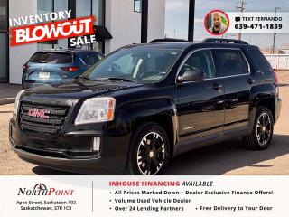 2017, GMC TERRAIN SLE AWD, Sport Utility Vehicle for Sale in Saskatoon, SK 2017 GMC Terrain SLE2 88,787 KM <br/> Step into the world of advanced functionality and distinguished style with the 2017 GMC Terrain SLE AWD, currently available at North Point Auto Sales in Saskatoon. This sport utility vehicle delivers a compelling mix of power, performance, and practicality, making it an ideal choice for both urban explorers and adventure seekers. The Terrain SLE is equipped with a robust all-wheel-drive system that ensures reliable handling in diverse weather and road conditions. <br/> Key features of the 2017 GMC Terrain SLE AWD include a spacious and versatile interior that comfortably seats five passengers, premium cloth upholstery and a power-adjustable drivers seat for optimal comfort. Technology enthusiasts will appreciate Terrains IntelliLink infotainment system with a 7-inch touchscreen, Bluetooth connectivity, and available satellite radio for endless entertainment and seamless navigation. <br/> Safety is a priority in the GMC Terrain SLE, which comes equipped with a rearview camera, automatic headlights, and stability and traction control, providing peace of mind during every journey. The exterior boasts a bold and athletic design with striking alloy wheels and a commanding grille that underscores its rugged appeal. <br/> At North Point Auto Sales, we understand that flexibility in financing is crucial. We offer customizable financing options and in-house financing to accommodate your individual needs and ensure a straightforward purchasing experience. Visit us in Saskatoon to explore the 2017 GMC Terrain SLE AWD and take the first step towards owning a vehicle that perfectly aligns with your lifestyle and budget. #GMCTerrainSLE #AWDSUV #NorthPointAutoSales #SaskatoonCars <br/> <br/>  <br/> STOCK # PT2476 <br/> Looking for a used car Financing in Saskatoon?    GET PRE APPROVED ONLINE TODAY!   <br/> ****** IN HOUSE FINANCING AVAILABLE ******* <br/> Over 25 lending partners on site <br/> Free Delivery anywhere in Western Canada <br/> Full Vehicle History Disclosure <br/> Dealer Exclusive Financing Incentives(O.A.C) <br/> We Take anything on Trade  Powersports, Boats, RV. <br/> This vehicle qualifies for Special Low % Financing <br/> NORTH POINT AUTO SALES in Saskatoon. <br/> Call or Text Fernando (639) 471-1839 (General Manager) <br/>             <br/>            www.northpointautosales.ca  <br/> *Conditions Apply. Contact Dealer for Details.  <br/> Looking for the best selection of quality used cars in Saskatoon? Look no further than North Point Auto Sales! Our extensive inventory features a diverse range of meticulously inspected vehicles, ensuring you get the reliable and safe ride you deserve. At North Point, we believe in transparent and fair pricing. Our competitive prices reflect the true value of our vehicles, giving you peace of mind that youre making a smart investment. What sets us apart is our dedicated team of automotive experts. With years of experience, theyre passionate about helping you find the perfect vehicle that fits your lifestyle and budget. Plus, we work with a network of trusted lenders to provide you with flexible financing options. We take pride in our commitment to customer satisfaction. Our service doesnt end after the sale. Were here to support you with any questions or concerns, ensuring you have a seamless ownership experience. Located right here in Saskatoon, we understand the unique needs of the local community. Our deep knowledge of the market allows us to provide you with the best possible service. Visit us today at 102 Apex Street, Saskatoon, SK and experience the North Point Auto Sales difference for yourself. Drive away in a vehicle youll love, knowing you made the right choice with North Point! <br/>