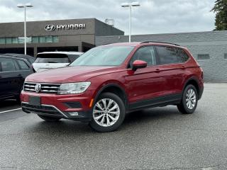 TRENDLINE | 4Motion | NO ACCIDENTS | REARVIEW CAMERA | <br><br>Recent Arrival! 2018 Volkswagen Tiguan Trendline Red 2.0L TSI 8-Speed Automatic with Tiptronic AWD<br><br>The 2018 Volkswagen Tiguan Trendline is a compact SUV that offers a blend of style, comfort, and performance. With its sleek design and spacious interior, its a popular choice for individuals and families alike. The Trendline trim comes equipped with a range of standard features, including a turbocharged engine that delivers a balance of power and fuel efficiency. Inside, passengers can enjoy ample legroom and cargo space, making it ideal for long trips or daily commutes. The Tiguan also boasts a host of advanced safety features, providing peace of mind on the road. Overall, the 2018 Tiguan Trendline is a versatile and reliable SUV that caters to the needs of modern drivers.<br><br><br>Why Buy From us? <br>*7x Hyundai Presidents Award of Merit Winner <br>*3x Consumer Choice Award for Business Excellence <br>*AutoTrader Dealer of the Year <br><br>M-Promise Certified Preowned ($995 value): <br>- 30-day/2,000 Km Exchange Program <br>- 3-day/300 Km Money Back Guarantee <br>- Comprehensive 144 Point Mechanical Inspection <br>- Full Synthetic Oil Change <br>- BC Verified CarFax <br>- Minimum 6 Month Power Train Warranty <br><br>Our vehicles are priced under market value to give our customers a hassle free experience. We factor in mechanical condition, kilometres, physical condition, and how quickly a particular car is selling in our market place to make sure our customers get a great deal up front and an outstanding car buying experience overall.Dealer #31129.<br><br><br>Odometer is 31968 kilometers below market average!<br><br><br>CALL NOW!! This vehicle will not make it to the weekend!!<br><br>Reviews:<br>  * Owners and experts alike almost universally count the Tiguans ride quality, highway manners, interior, and overall easy-to-drive character among its most valuable assets. The central touchscreen infotainment system and all-digital instrument cluster are commonly listed as feature favourites, as they add a high-tech flair to the driving environment. Source: autoTRADER.ca