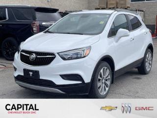 Look at this 2019 Buick Encore Preferred. IT HAS CLEAN CARFAX, COMES WITH Android Auto, APPLE CARPLAY, Backup Camera, KEYLESS ENTRY, Power Seats, ONSTAR SUPPORTED WIFI HOTSPOT, Auto Head lamps, POWER WINDOWS, CRUISE CONTROL, Remote Starter.Its Automatic transmission and Turbocharged I4 1.4 L/83 engine will keep you going. This Buick Encore features the following options: ENGINE, ECOTEC TURBO 1.4L VARIABLE VALVE TIMING DOHC 4-CYLINDER SEQUENTIAL MFI (138 hp [102.9 kW] @ 4900 rpm, 148 lb-ft of torque [199.8 N-m] @ 1850 rpm) (STD), Wipers, front intermittent with pulse washers, Wiper, rear intermittent, Windshield, solar absorbing, Windows, power, rear with Express-Down, Window, power with front passenger Express-Down, Window, power with driver Express-Up/Down, Wheels, 18 (45.7 cm) machined-face alloy with Light Argent Metallic pockets, Visors, driver and front passenger illuminated vanity mirrors, covered, and Transmission, 6-speed automatic, electronically-controlled with overdrive includes Driver Shift Control. See it for yourself at Capital Chevrolet Buick GMC Inc., 13103 Lake Fraser Drive SE, Calgary, AB T2J 3H5.