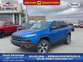 Used 2017 Jeep Cherokee Trailhawk - LOW KM, LEATHER TRIMMED SEATS, V6, POWER EQUIPMENT, NO ACCIDENTS for sale in Halifax, NS