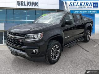 <b>Off Road Suspension,  Heated Seats,  Remote Engine Start,  Aluminum Wheels,  Apple CarPlay!</b><br> <br>    The clever and capable Chev Colorado offers nearly as much utility as the its bigger brother. This  2021 Chevrolet Colorado is fresh on our lot in Selkirk. <br> <br>This Chevrolet Colorado offers a new take on the midsize pickup truck. With its combination of rugged good looks, advanced technology, capable towing ability and fuel efficient engine, the Colorado is the truck that helps you push every boundary and accept any challenges. From tackling urban streets to driving off the beaten path, this pickup is definitely worth a first, second and third look. This  Crew Cab 4X4 pickup  has 77,681 kms. Its  black in colour  . It has an automatic transmission and is powered by a  308HP 3.6L V6 Cylinder Engine.  This unit has some remaining factory warranty for added peace of mind. <br> <br> Our Colorados trim level is Z71. Upgrading to this Z71 trim is a great choice as it comes with a larger 8 inch color touchscreen display - featuring Android Auto and Apple CarPlay, a 6 speaker audio system and wireless streaming audio. It also includes unique aluminum wheels, an off-road suspension, automatic locking rear differential, automatic climate control, heated front seats, an EZ lift and lower tailgate, rear vision camera, leather wrapped steering wheel, 4G LTE and available built-in Wi-Fi, 4-way power driver and passenger seat, remote keyless entry, teen driver technology and so much more! This vehicle has been upgraded with the following features: Off Road Suspension,  Heated Seats,  Remote Engine Start,  Aluminum Wheels,  Apple Carplay,  Android Auto,  Power Seat. <br> <br>To apply right now for financing use this link : <a href=https://www.selkirkchevrolet.com/pre-qualify-for-financing/ target=_blank>https://www.selkirkchevrolet.com/pre-qualify-for-financing/</a><br><br> <br/><br>Selkirk Chevrolet Buick GMC Ltd carries an impressive selection of new and pre-owned cars, crossovers and SUVs. No matter what vehicle you might have in mind, weve got the perfect fit for you. If youre looking to lease your next vehicle or finance it, we have competitive specials for you. We also have an extensive collection of quality pre-owned and certified vehicles at affordable prices. Winnipeg GMC, Chevrolet and Buick shoppers can visit us in Selkirk for all their automotive needs today! We are located at 1010 MANITOBA AVE SELKIRK, MB R1A 3T7 or via phone at 204-482-1010.<br> Come by and check out our fleet of 90+ used cars and trucks and 200+ new cars and trucks for sale in Selkirk.  o~o