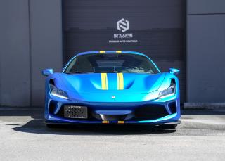 <p>2020 Ferrari F8 </p><p>Accident Free </p><p>Full car PPF </p><p>Carfax and inspection report available </p><p>Adaptive Frontlight System</p><p>Gold Brake Calipers </p><p>Carbon Fiber Side Air Splitter </p><p>Racing Paddles in Carbon Fiber </p><p>Carbon Fiber Driver Zone+LEDS</p><p>Carbon Fiber Central Bridge </p><p>Coloured Inner Details </p><p>CLDT IN Extra-Range Leather</p><p>Dash Inserts in Carbon Fiber</p><p>Suspension Lifter</p><p>Cavallino Stitched on Headrest </p><p>Sport Tailpipe Tips </p><p>Advanced Front Driving Camera</p><p>Scuderia Ferrari Shields </p><p>Electrochromic Rear-View Mirror</p><p>Parking Camera</p><p>Front and Rear Parking Sensors </p><p>Special Colours - Blue Corsa</p><p>20 Dark Forged Wheels </p><p>Yellow Rev. Counter</p><p>Carbon Fiber Racing Seats - L Size</p><p>Racing Seat Lifter</p><p>Special Equipment</p><p>Coloured Special Stitching O.R. - Giallo 0113</p><p>Upper Part of Passenger Compartment in Alcantra - Nero 9440</p><div>*Note some cars are kept at offsite storage facility. Please make an appointment with us before visiting.</div><p>Price listed before government tax and dealership doc fee $595 </p><div><p>Financing and Leasing available on OAC (Subject to finance & lease fee charges)</p><p>Dealer 50009 </p><p>www.encoreautogroup.ca</p><p>604.861.8975</p></div>