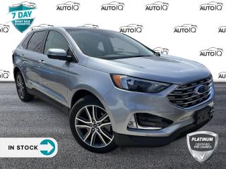 Recent Arrival!<br><br><br>Remote Start, New Tires, New Brakes, AWD, 12 Speakers, Active Transmission Warm-Up, ActiveX Trimmed w/FreeForm Htd Sport Bucket Seats, Air Conditioning, Auto High-beam Headlights<br><br>Four wheel independent suspension, Front Bucket Seats, Front dual zone A/C, Fully automatic headlights, Garage door transmitter, Heated front seats, Illuminated entry, Leather steering wheel<br><br>Power driver seat, Power Liftgate, Power steering, Power windows, Radio: AM/FM Stereo/MP3 Capable, Rain sensing wipers, Remote keyless entry, SYNC 4A w/Enhanced Voice Recognition, Wheels: 19 Luster Nickel-Painted Aluminum.<br><br>Silver 2024 Ford Edge Titanium 4D Sport Utility EcoBoost 2.0L I4 GTDi DOHC Turbocharged VCT 8-Speed Automatic AWD<p> </p>

<h4>PLATINUM CERTIFIED PRE-OWNED VEHICLE</h4>

<p>36-point Provincial Safety Inspection<br />
172-point inspection combined mechanical, aesthetic, functional inspection including a vehicle report card<br />
Warranty: 90-days or 5,000 KM on inspected mechanical items, factory extended options eligible for warranty up to 200,000 KM<br />
Complimentary CARFAX Vehicle History Report<br />
3X Provincial safety standard for tire tread depth<br />
3X Provincial safety standard for brake pad thickness<br />
7 Day Money Back Guarantee*<br />
Market Value Report provided<br />
Guaranteed 2 keys/key fobs and door code (if equipped)<br />
Equipped vehicles include a complimentary 3 month Sirius satellite radio subscription!<br />
Complimentary full interior detailing and carpet shampoo<br />
Paintless dent repair and/or touch-ups for applicable body panels<br />
Vehicle scanned for open recall notifications from manufacturer</p>

<p>SPECIAL NOTE: This vehicle is reserved for AutoIQs retail customers only. Please, no dealer calls. Errors & omissions excepted.</p>

<p>*As-traded, specialty or high-performance vehicles are excluded from the 7-Day Money Back Guarantee Program (including, but not limited to Ford Shelby, Ford mustang GT, Ford Raptor, Chevrolet Corvette, Camaro 2SS, Camaro ZL1, V-Series Cadillac, Dodge/Jeep SRT, Hyundai N Line, all electric models)</p>

<p>INSGMT</p>