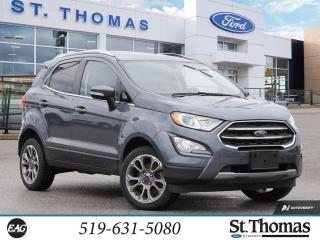 Used 2022 Ford EcoSport Titanium AWD Leather Hearted Seats, Navigation, Alloy Wheels for sale in St Thomas, ON