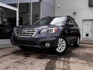 Turn heads in this phenomenal 2017 SubaruOutback 2.5i Touring offered in incredible Carbide Grey Metallic! Its powered by a2.5 Liter 4 Cylinder engine that produces 175 horsepower while paired with a CVT. Sporty sleek lines are enhanced with alloy wheels, LED headlights, roof rails, and a rear roof spoiler.Open the door to our 2.5i Touring to find a world of comfort and convenience with black cloth seating, heated front seats, steering wheel mounted audio/cruise controls, and a power sunroof. It also has an AM/FM radio thats XM ready, dual-zone climate control, Bluetooth hands-free phone capability, drive selection and an impressive 6 speaker sound system with a subwoofer! Our Subaru gives you peace of mind with a variety of safety features including a backup camera, a blind-spot warning system, 4-Wheel anti-braking system, stability/traction control, a multitude of airbags and more! Print this page and call us Now... We Know You Will Enjoy Your Test Drive Towards Ownership! We look forward to showing you why Go Mazda is the best place for all your automotive needs. Go Mazda is an AMVIC licensed business.Please note: this vehicle was previously registered in the province ofOntario
