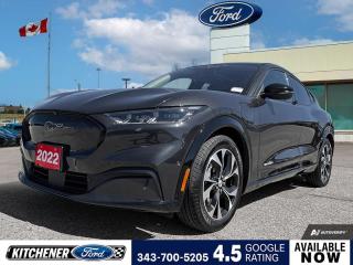Dark Matter Gray Metallic 2022 Ford Mustang Mach-E Premium 4D Sport Utility Electric Motor Single-Speed Automatic RWD 10 Speakers, 4-Wheel Disc Brakes, 9.05 Axle Ratio, ABS brakes, Active Park Assist Prep Kit, Air Conditioning, Alloy wheels, AM/FM radio: SiriusXM with 360L, AM/FM Stereo, Auto High-beam Headlights, Auto-dimming Rear-View mirror, Automatic temperature control, Brake assist, Bumpers: body-colour, Compass, Delay-off headlights, Driver door bin, Driver vanity mirror, Dual front impact airbags, Dual front side impact airbags, Electronic Stability Control, Emergency communication system: 911 Assist, Equipment Group 300A, Exterior Parking Camera Rear, Four wheel independent suspension, Front anti-roll bar, Front Bucket Seats, Front dual zone A/C, Front reading lights, Fully automatic headlights, Garage door transmitter, Heated door mirrors, Heated front seats, Heated Perforated ActiveX Bucket Seats, Heated steering wheel, Illuminated entry, Knee airbag, Low tire pressure warning, Memory seat, Navigation System, Occupant sensing airbag, Outside temperature display, Overhead airbag, Overhead console, Panic alarm, Passenger door bin, Passenger vanity mirror, Power door mirrors, Power driver seat, Power Liftgate, Power passenger seat, Power steering, Power windows, Radio data system, Rain sensing wipers, Rear anti-roll bar, Rear side impact airbag, Rear window defroster, Rear window wiper, Remote keyless entry, Security system, SiriusXM Radio w/360L, Speed control, Speed-sensing steering, Speed-Sensitive Wipers, Split folding rear seat, Spoiler, Steering wheel mounted audio controls, SYNC 4 w/Enhanced Voice Recognition, Telescoping steering wheel, Tilt steering wheel, Traction control, Trip computer, Turn signal indicator mirrors, Variably intermittent wipers, Wheels: 19 Machined-Face Aluminum.
Up to 5 Model Years Old With Max 20,000km Average Per Year
Under $5,000 in Carfax Claims
Full Vehicle Polish, Major Dents, Dings and Scratches Removed
3-Day Exchange*
Provincial Safety Inspection Sheet
90-Day Sirius XM Trial*
Tires at 6mm or More
Brakes at 6mm or More
60-Day Warranty on Electronics
90-Day Warranty on Safety Related Items
20,000 Ford Pass Points*
Free Delivery Within 50km
2 Keys
Resolvable Recalls Completed