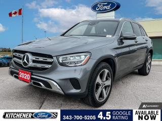 Graphite Gray Metallic 2020 Mercedes-Benz GLC 300 4MATIC® 4MATIC® 4D Sport Utility 2.0L Turbocharged 9-Speed Automatic 4MATIC® 10.25 Central Media Display, 19 5-Spoke Light Alloy Wheels, 4-Wheel Disc Brakes, 6 Speakers, ABS brakes, Air Conditioning, Alloy wheels, AM/FM radio, Apple CarPlay, Apple CarPlay/Android Auto, ARTICO Upholstery, Augmented Reality, Auto tilt-away steering wheel, Auto-dimming door mirrors, Auto-dimming Rear-View mirror, Automatic temperature control, Axle Ratio: 3.27, Brake assist, Bumpers: body-colour, Child-Seat-Sensing Airbag, Connect 20, Connectivity Package, Delay-off headlights, Driver door bin, Driver vanity mirror, Dual front impact airbags, Dual front side impact airbags, EASY-PACK Power Tailgate, Electronic Stability Control, Emergency communication system: eCall Emergency System, Exterior Parking Camera Rear, Four wheel independent suspension, Front anti-roll bar, Front Bucket Seats, Front dual zone A/C, Front reading lights, Fully automatic headlights, Genuine wood dashboard insert, Google Android Auto, HD Radio, Heated door mirrors, Heated Front Bucket Seats, Heated front seats, Illuminated entry, KEYLESS GO®, Knee airbag, Leather steering wheel, Low tire pressure warning, MB Navigation, Memory seat, Navigation Services, Occupant sensing airbag, Outside temperature display, Overhead airbag, Overhead console, Panic alarm, Panoramic Sunroof, Passenger door bin, Passenger vanity mirror, Power door mirrors, Power driver seat, Power passenger seat, Power steering, Power windows, Premium Package, Radio data system, Radio: Connect 20 AM/FM w/Bluetooth, Rain sensing wipers, Rear anti-roll bar, Rear fog lights, Rear reading lights, Rear window defroster, Rear window wiper, Remote keyless entry, Roof rack: rails only, Security system, Smartphone Integration, Speed control, Speed-sensing steering, Split folding rear seat, Spoiler, Steering wheel memory, Steering wheel mounted audio controls, Tachometer, Telescoping steering wheel, Tilt steering wheel, Traction control, Traffic Sign Assist, Trip computer, Turn signal indicator mirrors, Variably intermittent wipers, Weather band radio, Wireless Charging.


Reviews:
  * Commonly, the GLC is praised by owners and reviewers for its road manners, ride comfort, quiet and smooth drive, punchy turbocharged power, and an overall feel and finish fitting of a high-end product. Source: autoTRADER.ca
Up to 5 Model Years Old With Max 20,000km Average Per Year
Under $5,000 in Carfax Claims
Full Vehicle Polish, Major Dents, Dings and Scratches Removed
3-Day Exchange*
Provincial Safety Inspection Sheet
90-Day Sirius XM Trial*
Tires at 6mm or More
Brakes at 6mm or More
60-Day Warranty on Electronics
90-Day Warranty on Safety Related Items
20,000 Ford Pass Points*
Free Delivery Within 50km
2 Keys
Resolvable Recalls Completed