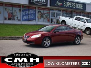 Used 2009 Pontiac G6 GT  **LOW KMS - HARDTOP CONVERTIBLE ** for sale in St. Catharines, ON