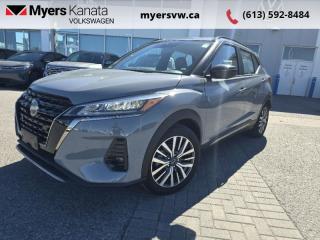 <b>Low Mileage, Heated Seats,  Heated Steering Wheel,  Remote Start,  Apple CarPlay,  Android Auto!</b><br> <br>  Compare at $27010 - Our Price is just $26999! <br> <br>   Kick it to your own beat with the 2023 Kicks. This  2023 Nissan Kicks is fresh on our lot in Kanata. <br> <br>This Kicks did not take any shortcuts, but it is offering you a shortcut to possibility. Make the most of every day with intelligent features that help you express your personal style and feel your playlist with the incredible infotainment system. It really is time you put you first, and this 2023 Kicks is here for it.This low mileage  SUV has just 7,175 kms. Its  boulder grey pearl metallic in colour  . It has an automatic transmission and is powered by a  1.6L I4 16V MPFI DOHC engine. <br> <br> Our Kickss trim level is SR. Kick it with the SR trim for stylish aluminum wheels, LED lighting with fog lamps, orange accents and contrast stitching, automatic temperature control, the Nissan Intelligent Key with remote start, a heated steering wheel, heated seats, and SiriusXM. This Kicks offers a ton of style and is built to your beat, featuring touchscreen infotainment with Apple CarPlay, Android Auto, Bluetooth, and Siri Eyes Free. The spirited performance is further enhanced with advanced safety features like emergency braking, lane departure warning, high beam assist, blind spot detection, rear parking sensors, and a rearview camera. This vehicle has been upgraded with the following features: Heated Seats,  Heated Steering Wheel,  Remote Start,  Apple Carplay,  Android Auto,  Lane Departure Warning,  Highbeam Assist. <br> <br>To apply right now for financing use this link : <a href=https://www.myersvw.ca/en/form/new/financing-request-step-1/44 target=_blank>https://www.myersvw.ca/en/form/new/financing-request-step-1/44</a><br><br> <br/><br>Backed by Myers Exclusive NO Charge Engine/Transmission for life program lends itself for your peace of mind and you can buy with confidence. Call one of our experienced Sales Representatives today and book your very own test drive! Why buy from us? Move with the Myers Automotive Group since 1942! We take all trade-ins - Appraisers on site - Full safety inspection including e-testing and professional detailing prior delivery! Every vehicle comes with a free Car Proof History report.<br><br>*LIFETIME ENGINE TRANSMISSION WARRANTY NOT AVAILABLE ON VEHICLES MARKED AS-IS, VEHICLES WITH KMS EXCEEDING 140,000KM, VEHICLES 8 YEARS & OLDER, OR HIGHLINE BRAND VEHICLES (eg.BMW, INFINITI, CADILLAC, LEXUS...). FINANCING OPTIONS NOT AVAILABLE ON VEHICLES MARKED AS-IS OR AS-TRADED.<br> Come by and check out our fleet of 40+ used cars and trucks and 120+ new cars and trucks for sale in Kanata.  o~o