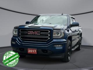 <b>Rear View Camera,  Bluetooth,  Remote Keyless Entry,  Power Windows,  Touch Screen!</b><br> <br>    In the Uber competitive truck segment, its the little things that set this Sierra 1500 pickup truck apart. This  2017 GMC Sierra 1500 is fresh on our lot in Sudbury. <br> <br>This 2017 GMC Sierras expertly crafted body and premium materials form a striking appearance inside and out. Thanks to its stunning GMC Signature LED lighting that further enhance its bold and advanced design, this Sierra offers a Professional Grade truck thats built for anything you put in front of it. One look inside this handsome truck and youll find premium materials such as a soft-touch instrument panel, superior comfort in its seats, and advanced safety features making the Sierra, an all around complete package. This  Crew Cab 4X4 pickup  has 81,748 kms. Its  blue in colour  . It has an automatic transmission and is powered by a  5.3L V8 16V GDI OHV engine.  It may have some remaining factory warranty, please check with dealer for details. <br> <br> Our Sierra 1500s trim level is SLE. Moving a step above the base Sierra, this GMC 1500 SLE is well worth the extra money and includes many useful features. These extras include aluminum wheels, an EZ lift and lower tailgate, 8 inch colour touchscreen with bluetooth audio streaming and a rear vision camera, an upgraded stereo, remote keyless entry and power windows.  This vehicle has been upgraded with the following features: Rear View Camera,  Bluetooth,  Remote Keyless Entry,  Power Windows,  Touch Screen,  Cruise Control. <br> <br>To apply right now for financing use this link : <a href=https://www.palladinohonda.com/finance/finance-application target=_blank>https://www.palladinohonda.com/finance/finance-application</a><br><br> <br/><br>Palladino Honda is your ultimate resource for all things Honda, especially for drivers in and around Sturgeon Falls, Elliot Lake, Espanola, Alban, and Little Current. Our dealership boasts a vast selection of high-class, top-quality Honda models, as well as expert financing advice and impeccable automotive service. These factors arent what set us apart from other dealerships, though. Rather, our uncompromising customer service and professionalism make every experience unforgettable, and keeps drivers coming back. The advertised price is for financing purchases only. All cash purchases will be subject to an additional surcharge of $2,501.00. This advertised price also does not include taxes and licensing fees.<br> Come by and check out our fleet of 110+ used cars and trucks and 80+ new cars and trucks for sale in Sudbury.  o~o