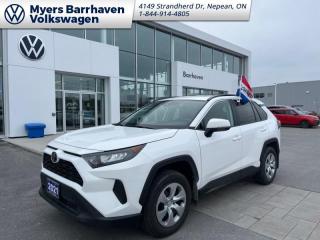 <b>Heated Seats,  Apple CarPlay,  Android Auto,  Blind Spot Monitoring,  Lane Keep Assist!</b><br> <br>    The Toyota RAV4 is here to help you squeeze more out of your busy lifestyle. This  2021 Toyota RAV4 is fresh on our lot in Nepean. Former daily rental!<br> <br>Introducing the Toyota RAV4, a radical redesign of a storied legend. While the RAV4 is loaded with modern creature comforts, conveniences, and safety, this SUV is still true to its roots with incredible capability. Whether youre running errands in the city or exploring the countryside, the RAV4 empowers your ambitions and redefines what you can do. Make new and exciting memories in this ultra efficient Toyota RAV4 today! This  SUV has 74,012 kms. Its  super white in colour  . It has an automatic transmission and is powered by a  2.5L I4 16V PDI DOHC engine.  This unit has some remaining factory warranty for added peace of mind. <br> <br> Our RAV4s trim level is LE AWD. This all wheel drive RAV4 LE comes with some impressive features such as sport, ECO & normal driving modes, a 7 inch touchscreen with Entune Audio 3.0, Apple CarPlay, Android Auto, USB and aux inputs, heated front seats, remote keyless entry, steering wheel with audio controls and a rear view camera. Additional features includes LED headlights, heated power mirrors, Toyota Safety Sense 2.0, dynamic radar cruise control, automatic highbeam assist, blind spot monitoring with rear cross traffic alert, and lane keep assist with lane departure warning plus much more. This vehicle has been upgraded with the following features: Heated Seats,  Apple Carplay,  Android Auto,  Blind Spot Monitoring,  Lane Keep Assist,  Steering Wheel Audio Control,  Forward Collision Warning. <br> <br>To apply right now for financing use this link : <a href=https://www.barrhavenvw.ca/en/form/new/financing-request-step-1/44 target=_blank>https://www.barrhavenvw.ca/en/form/new/financing-request-step-1/44</a><br><br> <br/><br> Buy this vehicle now for the lowest bi-weekly payment of <b>$200.62</b> with $0 down for 96 months @ 7.99% APR O.A.C. ((Plus applicable taxes and fees - Some conditions apply to get approved at the mentioned rate)     ).  See dealer for details. <br> <br>We are your premier Volkswagen dealership in the region. If youre looking for a new Volkswagen or a car, check out Barrhaven Volkswagens new, pre-owned, and certified pre-owned Volkswagen inventories. We have the complete lineup of new Volkswagen vehicles in stock like the GTI, Golf R, Jetta, Tiguan, Atlas Cross Sport, Volkswagen ID.4 electric vehicle, and Atlas. If you cant find the Volkswagen model youre looking for in the colour that you want, feel free to contact us and well be happy to find it for you. If youre in the market for pre-owned cars, make sure you check out our inventory. If you see a car that you like, contact 844-914-4805 to schedule a test drive.<br> Come by and check out our fleet of 30+ used cars and trucks and 80+ new cars and trucks for sale in Nepean.  o~o
