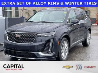 Look at this 2023 Cadillac XT6 AWD Premium Luxury. HAS CLEAN CARFAX, Low Kilometers, COMES WITH, Wireless Carplay & Android Auto, BACKUP CAMERA, Blindspot Monitor, BLUETOOTH, Forward Collision Alert, AUTOMATIC EMERGENCY BRAKING, Lane Departure Warning, LANE KEEP ASSIST, Luxury Package, DRIVER MEMORY PACKAGE, Heated & Ventilated Seats, HEATED STEERING WHEEL, Panoramic Sunroof, REMOTE STARTER, Adaptive Cruise Control.Its Automatic transmission and Gas V6 3.6L/ engine will keep you going. This Cadillac XT6 has the following options: ENGINE, 3.6L V6, DI, VVT, WITH AUTOMATIC STOP/START (310 hp [231 kW] @ 6600 rpm, 271 lb-ft of torque [366 N-m] @ 5000 rpm) (STD), Wireless Phone Charging (The system wirelessly charges one compatible mobile device. Some phones have built-in wireless charging technology and others require a special adaptor/back cover. To check for phone or other device compatibility, see cadillactotalconnect.ca or consult your carrier.), Wireless Apple CarPlay/Wireless Android Auto, Wipers, front intermittent, Rainsense, with moisture detection, Wiper, rear intermittent with washer, Windshield, acoustic laminated, windshield and front door glass, Windows, power front express-up and down, rear express down, Wi-Fi Hotspot capable (Terms and limitations apply. See onstar.ca or dealer for details.), Wheels, 20 (50.8 cm) 6-Split Spoke alloy with Polished/Android finish (Upgradeable to (RPW) 21 12-Split Spoke alloy wheels with Diamond Cut/Android finish or (SLW) 20 12-Spoke alloy wheels with Fully Polished finish.), and Wheel, spare, 18 (45.7 cm) steel. Test drive this vehicle at Capital Chevrolet Buick GMC Inc., 13103 Lake Fraser Drive SE, Calgary, AB T2J 3H5.