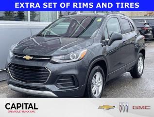 Check out this 2017 Chevrolet Trax LT. Its Automatic transmission and Turbocharged Gas 4-Cyl 1.4L/83 engine will keep you going. This Chevrolet Trax has the following options: ENGINE, ECOTEC TURBO 1.4L VARIABLE VALVE TIMING DOHC 4-CYLINDER SEQUENTIAL MFI (138 hp [102.9 kW] @ 4900 rpm, 148 lb-ft of torque [199.8 N-m] @ 1850 rpm) (STD), Wipers, front intermittent, Wiper, rear intermittent, Windshield, solar absorbing, Windshield, acoustic laminated, Windows, power with driver Express-Up/Down and front passenger and rear Express-Down, Wheels, 16 (40.6 cm) aluminum, Wheel, spare, 16 (40.6 cm) steel, Visors, driver and front passenger vanity mirrors, covered, and Transmission, 6-speed automatic. Stop by and visit us at Capital Chevrolet Buick GMC Inc., 13103 Lake Fraser Drive SE, Calgary, AB T2J 3H5.