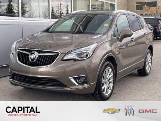 Come see this 2019 Buick Envision Essence. ITS A SINGLE OWNER COMES WITH ANDRIOD AUTO, Apple Carplay, BACK UP CAMERA, Blindspot Monitoring System, Bluetooth, POWER LIFT TAIL GATE, Keyless Entry, PUSH BUTTON START, LEATHER SEATS, Parking sensors, HANDS FREE TAIL GATE, Rear A/C PANORAMIC SUNROOF, Onstar supported WIFI/HOTSPOT.Its Automatic transmission and Gas I4 2.5L/- TBD -- engine will keep you going. This Buick Envision features the following options: Wiper, rear intermittent, Windows, power, rear with Express-Down, Windows, power with front passenger express-down, Windows, power with driver Express-Up and Down, Wheels, 18 (45.7 cm) 10-spoke polished aluminum, Wheel, spare, Universal Home Remote includes garage door opener, 3-channel programmable, Transmission, 6-speed automatic, electronically-controlled with Driver Shift Control, Tires, P225/60R18 all-season blackwall, and Tire, spare T145/70R17 SL blackwall. Test drive this vehicle at Capital Chevrolet Buick GMC Inc., 13103 Lake Fraser Drive SE, Calgary, AB T2J 3H5.