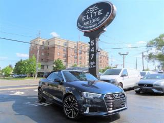 Used 2017 Audi A3 2.0T - CONVERTIBLE - QUATTRO - LEATHER !! for sale in Burlington, ON