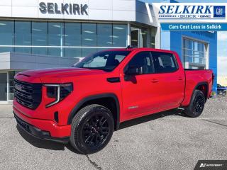 <b>Aluminum Wheels,  Remote Start,  Apple CarPlay,  Android Auto,  Streaming Audio!</b><br> <br> <br> <br>  Astoundingly advanced and exceedingly premium, this 2024 GMC Sierra 1500 is designed for pickup excellence. <br> <br>This 2024 GMC Sierra 1500 stands out in the midsize pickup truck segment, with bold proportions that create a commanding stance on and off road. Next level comfort and technology is paired with its outstanding performance and capability. Inside, the Sierra 1500 supports you through rough terrain with expertly designed seats and robust suspension. This amazing 2024 Sierra 1500 is ready for whatever.<br> <br> This cardinal red Crew Cab 4X4 pickup   has an automatic transmission and is powered by a  310HP 2.7L 4 Cylinder Engine.<br> <br> Our Sierra 1500s trim level is Elevation. Upgrading to this GMC Sierra 1500 Elevation is a great choice as it comes loaded with a monochromatic exterior featuring a black gloss grille and unique aluminum wheels, a massive 13.4 inch touchscreen display with wireless Apple CarPlay and Android Auto, wireless streaming audio, SiriusXM, plus a 4G LTE hotspot. Additionally, this pickup truck also features IntelliBeam LED headlights, remote engine start, forward collision warning and lane keep assist, a trailer-tow package, LED cargo area lighting, teen driver technology plus so much more! This vehicle has been upgraded with the following features: Aluminum Wheels,  Remote Start,  Apple Carplay,  Android Auto,  Streaming Audio,  Teen Driver,  Locking Tailgate. <br><br> <br>To apply right now for financing use this link : <a href=https://www.selkirkchevrolet.com/pre-qualify-for-financing/ target=_blank>https://www.selkirkchevrolet.com/pre-qualify-for-financing/</a><br><br> <br/> Weve discounted this vehicle $2860. Total  cash rebate of $900 is reflected in the price.   Incentives expire 2024-05-31.  See dealer for details. <br> <br>Selkirk Chevrolet Buick GMC Ltd carries an impressive selection of new and pre-owned cars, crossovers and SUVs. No matter what vehicle you might have in mind, weve got the perfect fit for you. If youre looking to lease your next vehicle or finance it, we have competitive specials for you. We also have an extensive collection of quality pre-owned and certified vehicles at affordable prices. Winnipeg GMC, Chevrolet and Buick shoppers can visit us in Selkirk for all their automotive needs today! We are located at 1010 MANITOBA AVE SELKIRK, MB R1A 3T7 or via phone at 204-482-1010.<br> Come by and check out our fleet of 80+ used cars and trucks and 180+ new cars and trucks for sale in Selkirk.  o~o