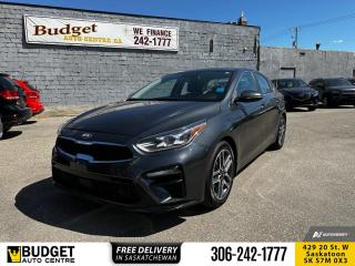 <b>Cooled Seats,  Navigation,  Leather Seats,  Sunroof,  Wireless Charging!</b><br> <br>    This 2019 Kia Forte balances classic proportions with upmarket detailing, further complemented with admirable on road capabilities and stunning good looks. This  2019 Kia Forte is for sale today. <br> <br>Very reminiscent of the flagship Stinger, this Kia Forte has the good looks to match its outstanding performance capabilities. With a spacious interior seldom found in a compact sedan, this Forte offers the practicality for a vibrant and active family. Further complementing the quality of this vehicle is the excellent fit and finish, both inside and out, allowing for a solid feeling regardless of the road surface or condition.This  sedan has 175,119 kms. Its  grey in colour  . It has a cvt transmission and is powered by a  147HP 2.0L 4 Cylinder Engine.  <br> <br> Our Fortes trim level is EX Limited IVT.  For the ultimate in offerings on the Forte, this EX Limited is equipped with air cooled front seats, navigation, and Harman Kardon premium audio. Other standard features include a sunroof, SOFINO synthetic leather seats, wireless charging, heated seats and steering wheel, lane keep assistance, blind spot monitoring with rear cross traffic alert, driver attention alerts, forward collision avoidance assistance, smart adaptive cruise control, obstacle detection, and a smart key with push button start. Infotainment is provided by an impressive system complete with an 8 inch display, Apple CarPlay, Android Auto, UVO phone connectivity, Bluetooth, aux and USB inputs, and radio. The exterior comes with aluminum wheels, LED lighting, side mirror turn signals, chrome exterior styling, automatic headlamps, and heated side mirrors. This vehicle has been upgraded with the following features: Cooled Seats,  Navigation,  Leather Seats,  Sunroof,  Wireless Charging,  Blind Spot Monitoring,  Lane Keep Assist. <br> <br>To apply right now for financing use this link : <a href=https://www.budgetautocentre.com/used-cars-saskatoon-financing/ target=_blank>https://www.budgetautocentre.com/used-cars-saskatoon-financing/</a><br><br> <br/><br><br> Budget Auto Centre has been a trusted name in the Automotive industry for over 40 years. We have built our reputation on trust and quality service. With long standing relationships with our customers, you can trust us for advice and assistance on all your automotive needs. </br>

<br> With our Credit Repair program, and over 250+ well-priced used vehicles in stock, youll drive home happy. We are driven to ensure the best in customer satisfaction and look forward working with you. </br> o~o