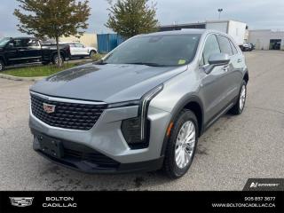 <b>Heated Seats,  Apple CarPlay,  Android Auto,  Heated Steering Wheel,  Remote Start!</b><br> <br> <br> <br>Luxury Tax is not included in the MSRP of all applicable vehicles.<br> <br>  With this XT4, you dont have to splurge in excess to experience quintessential Cadillac luxury. <br> <br>In the perpetually competitive luxury crossover SUV segment, this Cadillac XT4 will appeal to buyers who value a stylish design, a spacious interior, and a traditionally upright SUV-like driving position. The cabin has a modern appearance with plenty of standard and optional technology and infotainment features. With superb handling and economy on the road, this XT4 remains a practical and stylish option in this popular vehicle segment.<br> <br> This argent silver metallic  SUV  has an automatic transmission and is powered by a  235HP 2.0L 4 Cylinder Engine.<br> <br> Our XT4s trim level is Luxury AWD. This XT4 Luxury is decked with great standard features such as heated front and rear seats, a heated steering wheel, an immersive 33-inch screen with wireless Apple CarPlay and Android Auto, active noise cancellation, wi-fi hotspot capability, dual-zone climate control, and adaptive remote start. Safety features include lane keeping assist with lane departure warning, blind zone steering assist, HD rear vision camera, and rear park assist. This vehicle has been upgraded with the following features: Heated Seats,  Apple Carplay,  Android Auto,  Heated Steering Wheel,  Remote Start,  Blind Spot Detection,  Lane Keep Assist. <br><br> <br>To apply right now for financing use this link : <a href=http://www.boltongm.ca/?https://CreditOnline.dealertrack.ca/Web/Default.aspx?Token=44d8010f-7908-4762-ad47-0d0b7de44fa8&Lang=en target=_blank>http://www.boltongm.ca/?https://CreditOnline.dealertrack.ca/Web/Default.aspx?Token=44d8010f-7908-4762-ad47-0d0b7de44fa8&Lang=en</a><br><br> <br/>    3.99% financing for 84 months.  Incentives expire 2024-05-31.  See dealer for details. <br> <br>At Bolton Motor Products, we offer new and pre-enjoyed luxury Cadillacs in Bolton. Our sales staff will help you find that new or used car you have been searching for in the Bolton, Brampton, Nobleton, Kleinburg, Vaughan, & Maple area. o~o