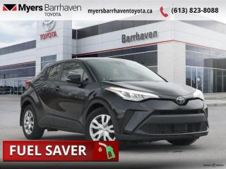 <b>Heated Seats,  Heated Steering Wheel,  Aluminum Wheels,  Lane Keep Assist,  Apple CarPlay!</b><br> <br>  Compare at $27558 - Our Live Market Price is just $26498! <br> <br>   Sporty on the outside and comfortable on the inside, style is just the beginning of what the Toyota C-HR has to offer. This  2022 Toyota C-HR is fresh on our lot in Ottawa. <br> <br>The C-HRs energetic design is accentuated by a distinctive diamond-shaped grille, dynamic rear spoiler, large wheels, and sculpted tail lights. Youll feel right at home with premium features and intuitive technology that are designed to keep you comfortable and connected at all times. With the perfect blend of function and style, the CH-Rs spacious interior and state-of-the-art safety features ensure that youre entire family arrives safe on every journey. Were confident that youll agree theres nothing quite like this amazing SUV. This  SUV has 74,794 kms. Its  black in colour  . It has an automatic transmission and is powered by a  144HP 2.0L 4 Cylinder Engine. <br> <br> Our C-HRs trim level is XLE Premium. Upgrading to this XLE Premium is an excellent choice as it comes loaded with unique aluminum wheels, heated sport seats with a power driver seat, a large 8 inch touchscreen featuring Apple CarPlay, Android Auto, Entune 3.0 Audio Plus, USB input and a heated steering wheel. Additional features include LED lights, Toyotas smart key with push button start, dual zone climate control, dynamic radar cruise control, Toyota Safety Sense 2.0 with automatic highbeams, lane departure warning with steering assist, blind spot monitoring and heated power side mirrors plus much more! This vehicle has been upgraded with the following features: Heated Seats,  Heated Steering Wheel,  Aluminum Wheels,  Lane Keep Assist,  Apple Carplay,  Android Auto,  Entune Audio. <br> <br>To apply right now for financing use this link : <a href=https://www.myersbarrhaventoyota.ca/quick-approval/ target=_blank>https://www.myersbarrhaventoyota.ca/quick-approval/</a><br><br> <br/><br> Buy this vehicle now for the lowest bi-weekly payment of <b>$202.65</b> with $0 down for 84 months @ 9.99% APR O.A.C. ( Plus applicable taxes -  Plus applicable fees   ).  See dealer for details. <br> <br>At Myers Barrhaven Toyota we pride ourselves in offering highly desirable pre-owned vehicles. We truly hand pick all our vehicles to offer only the best vehicles to our customers. No two used cars are alike, this is why we have our trained Toyota technicians highly scrutinize all our trade ins and purchases to ensure we can put the Myers seal of approval. Every year we evaluate 1000s of vehicles and only 10-15% meet the Myers Barrhaven Toyota standards. At the end of the day we have mutual interest in selling only the best as we back all our pre-owned vehicles with the Myers *LIFETIME ENGINE TRANSMISSION warranty. Thats right *LIFETIME ENGINE TRANSMISSION warranty, were in this together! If we dont have what youre looking for not to worry, our experienced buyer can help you find the car of your dreams! Ever heard of getting top dollar for your trade but not really sure if you were? Here we leave nothing to chance, every trade-in we appraise goes up onto a live online auction and we get buyers coast to coast and in the USA trying to bid for your trade. This means we simultaneously expose your car to 1000s of buyers to get you top trade in value. <br>We service all makes and models in our new state of the art facility where you can enjoy the convenience of our onsite restaurant, service loaners, shuttle van, free Wi-Fi, Enterprise Rent-A-Car, on-site tire storage and complementary drink. Come see why many Toyota owners are making the switch to Myers Barrhaven Toyota. <br>*LIFETIME ENGINE TRANSMISSION WARRANTY NOT AVAILABLE ON VEHICLES WITH KMS EXCEEDING 140,000KM, VEHICLES 8 YEARS & OLDER, OR HIGHLINE BRAND VEHICLE(eg. BMW, INFINITI. CADILLAC, LEXUS...) o~o