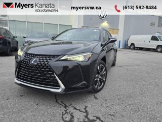<b>Navigation,  Sunroof,  Cooled Seats,  Heated Seats,  Heated Steering Wheel!</b><br> <br>  Compare at $29010 - Our Price is just $28999! <br> <br>   Attractive styling inside and out makes this Lexus UX an intriguing entry in the subcompact luxury crossover segment. This  2019 Lexus UX 250h is fresh on our lot in Kanata. <br> <br>Crafting a crossover to conquer the modern frontier means nothing if it doesnt lead to the experience of something greater. This Lexus UX delivers bold design, seamless connectivity, and agile performance all at an affordable price. This Lexus sets the standard for subcompact luxury SUVs. This  SUV has 82,245 kms. Its  obsidian in colour  . It has an automatic transmission and is powered by a  2.0L I4 16V PDI DOHC Hybrid engine.  It may have some remaining factory warranty, please check with dealer for details. <br> <br> Our UX 250hs trim level is Base. This all new UX 250h comes loaded with Lexus display audio with a 7 inch screen, Scout GPS navigation, Apple CarPlay, Enform app suite with traffic and weather, Bluetooth, and USB inputs to keep you connected and entertained while a moonroof, heated and cooled power front seats, NuLuxe synthetic leather seats, blind spot monitoring, lane keep assist, pre collision system with pedestrian and bicycle detection, heated leather wrapped steering wheel with cruise and audio controls, dual zone automatic climate control, Enform Safety Connect with post collision SOS and roadside assistance, multi information display, rear view camera, auto dimming rear view mirror, smart key system with push button start, rain sensing wipers, headlamp washers, and LED lighting keep in luxury and safety that go way beyond your expectation of a subcompact SUV. This vehicle has been upgraded with the following features: Navigation,  Sunroof,  Cooled Seats,  Heated Seats,  Heated Steering Wheel,  Blind Spot Monitoring,  Lane Keep Assist. <br> <br>To apply right now for financing use this link : <a href=https://www.myersvw.ca/en/form/new/financing-request-step-1/44 target=_blank>https://www.myersvw.ca/en/form/new/financing-request-step-1/44</a><br><br> <br/><br>Backed by Myers Exclusive NO Charge Engine/Transmission for life program lends itself for your peace of mind and you can buy with confidence. Call one of our experienced Sales Representatives today and book your very own test drive! Why buy from us? Move with the Myers Automotive Group since 1942! We take all trade-ins - Appraisers on site - Full safety inspection including e-testing and professional detailing prior delivery! Every vehicle comes with a free Car Proof History report.<br><br>*LIFETIME ENGINE TRANSMISSION WARRANTY NOT AVAILABLE ON VEHICLES MARKED AS-IS, VEHICLES WITH KMS EXCEEDING 140,000KM, VEHICLES 8 YEARS & OLDER, OR HIGHLINE BRAND VEHICLES (eg.BMW, INFINITI, CADILLAC, LEXUS...). FINANCING OPTIONS NOT AVAILABLE ON VEHICLES MARKED AS-IS OR AS-TRADED.<br> Come by and check out our fleet of 40+ used cars and trucks and 120+ new cars and trucks for sale in Kanata.  o~o