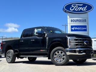 <b>Leather Seats, Premium Audio, Reverse Sensing System, Running Boards, 20 inch Aluminum Wheels!</b><br> <br> <br> <br>  This Ford Super Duty is the toughest, most capable pickup truck that Ford has ever built, and thats saying a lot. <br> <br>The most capable truck for work or play, this heavy-duty Ford F-250 never stops moving forward and gives you the power you need, the features you want, and the style you crave! With high-strength, military-grade aluminum construction, this F-250 Super Duty cuts the weight without sacrificing toughness. The interior design is first class, with simple to read text, easy to push buttons and plenty of outward visibility. This truck is strong, extremely comfortable and ready for anything.<br> <br> This agate black sought after diesel Crew Cab 4X4 pickup   has a 10 speed automatic transmission and is powered by a  500HP 6.7L 8 Cylinder Engine.<br> <br> Our F-250 Super Dutys trim level is Lariat. Experience rugged capability and luxury in this F-250 Lariat trim, which features leather-trimmed heated and ventilated front seats with power adjustment, memory function and lumbar support, a heated leather-wrapped steering wheel, voice-activated dual-zone automatic climate control, power-adjustable pedals, a sonorous 8-speaker Bang & Olufsen audio system, and two 120-volt AC power outlets. This truck is also ready to get busy, with equipment such as class V towing equipment with a hitch, trailer wiring harness, a brake controller and trailer sway control, beefy suspension with heavy duty shock absorbers, power extendable trailer style mirrors, and LED headlights with front fog lamps and automatic high beams. Connectivity is handled by a 12-inch infotainment screen powered by SYNC 4, bundled with Apple CarPlay, Android Auto, inbuilt navigation, and SiriusXM satellite radio. Safety features also include Ford Co-Pilot360 with a surround camera and pre-collision assist with automatic emergency braking and cross-traffic alert, blind spot detection, rear parking sensors, forward collision mitigation, and a cargo bed camera. This vehicle has been upgraded with the following features: Leather Seats, Premium Audio, Reverse Sensing System, Running Boards, 20 Inch Aluminum Wheels, High Capacity Trailer Tow Package, Tailgate Step. <br><br> View the original window sticker for this vehicle with this url <b><a href=http://www.windowsticker.forddirect.com/windowsticker.pdf?vin=1FT8W2BM8RED60534 target=_blank>http://www.windowsticker.forddirect.com/windowsticker.pdf?vin=1FT8W2BM8RED60534</a></b>.<br> <br>To apply right now for financing use this link : <a href=https://www.bourgeoismotors.com/credit-application/ target=_blank>https://www.bourgeoismotors.com/credit-application/</a><br><br> <br/> 5.99% financing for 84 months.  Incentives expire 2024-05-31.  See dealer for details. <br> <br>Discount on vehicle represents the Cash Purchase discount applicable and is inclusive of all non-stackable and stackable cash purchase discounts from Ford of Canada and Bourgeois Motors Ford and is offered in lieu of sub-vented lease or finance rates. To get details on current discounts applicable to this and other vehicles in our inventory for Lease and Finance customer, see a member of our team. </br></br>Discover a pressure-free buying experience at Bourgeois Motors Ford in Midland, Ontario, where integrity and family values drive our 78-year legacy. As a trusted, family-owned and operated dealership, we prioritize your comfort and satisfaction above all else. Our no pressure showroom is lead by a team who is passionate about understanding your needs and preferences. Located on the shores of Georgian Bay, our dealership offers more than just vehiclesits an experience rooted in community, trust and transparency. Trust us to provide personalized service, a diverse range of quality new Ford vehicles, and a seamless journey to finding your perfect car. Join our family at Bourgeois Motors Ford and let us redefine the way you shop for your next vehicle.<br> Come by and check out our fleet of 70+ used cars and trucks and 200+ new cars and trucks for sale in Midland.  o~o