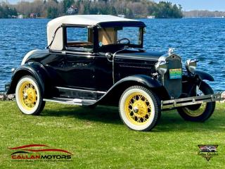 <p>Step right up, friend, and feast your eyes on the epitome of automotive elegance and performance—the 1930 Model A Sports Coupe! Crafted with the finest materials and expert engineering, this sleek machine embodies the spirit of the roaring twenties with a touch of modern sophistication.</p><p>Picture yourself cruising down Main Street, the wind tousling your hair as you glide effortlessly in this beauty. With its streamlined design and powerful engine, the Model A Sports Coupe is more than just a car—its a statement, a symbol of status and style.</p><p>But its not just about looks; this automobile packs a punch under the hood with a 3.3L 4-Cyl ( 40HP ) 3-Spd Transmission ( manual ). Its robust engine delivers a smooth and exhilarating ride, whether youre navigating city streets or conquering country roads. And with its sturdy construction, makes it capable of reaching speeds up to 65 miles per hour, ensuring a thrilling driving experience.</p><p>Comfortably accommodates up to two passengers, with plush seating and ample legroom for a luxurious ride. Includes a stylish rumble seat for additional passengers, as well as a sleek exterior spare tire mount for added convenience and aesthetic appeal.</p><p>Thats what would have been said in 1930 to sell you this car, today this car sells itself. Completely restored, factory with the prefect colors of the era.</p><p>Rest assured, this 1930 Model A Sports Coupe has been meticulously maintained and lovingly cared for. While it bears the marks of its vintage charm, it remains in excellent overall condition. </p><p><strong>Discover YOUR trusted local dealership with a 30-year history - Callan Motor.</strong> Say goodbye to hidden fees and find a straightforward , hassle-free, transparent buying experience. We price our vehicles at or below marketing value, continuously check our pricing verses market to ensure we are offering our customers the best options.</p><p>Visit us in Perth, Ontario, conveniently located on highway 7. Drop by or book an appointment to find a quality vehicle with ease. </p>