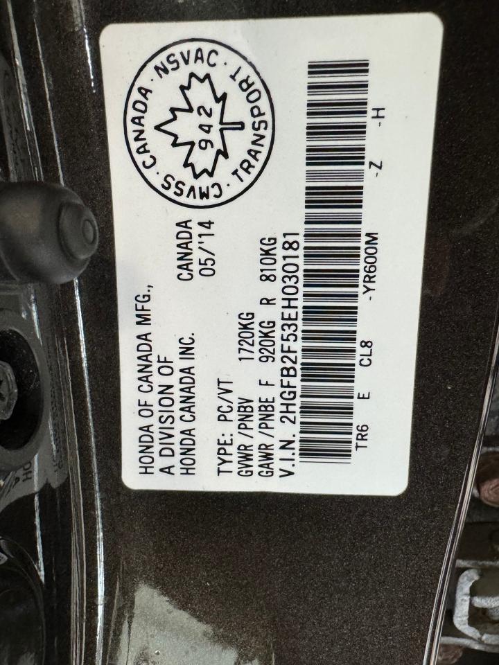 2014 Honda Civic EX+Sunroof+Camera+Heated Seats+New Tires & Brakes Photo110