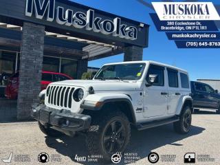 This JEEP WRANGLER SAHARA ALTITUDE, with a V6 Cylinder Engine engine, features a TRANSMISSION: 8-SPEED TORQUEFLITE AUTO (DFV) transmission, and generates 8.1 highway/10.6 city L/100km. Find this vehicle with only 67130 kilometers!  JEEP WRANGLER SAHARA ALTITUDE Options: This JEEP WRANGLER SAHARA ALTITUDE offers a multitude of options. Technology options include: Voice Activated Dual Zone Front Automatic Air Conditioning, 2 LCD Monitors In The Front, HD Radio, MP3 Player.  Safety options include Variable Intermittent Wipers, Airbag Occupancy Sensor, Dual Stage Driver And Passenger Front Airbags, Dual Stage Driver And Passenger Seat-Mounted Side Airbags, Rear Child Safety Locks.  Visit Us: Find this JEEP WRANGLER SAHARA ALTITUDE at Muskoka Chrysler today. We are conveniently located at 380 Ecclestone Dr Bracebridge ON P1L1R1. Muskoka Chrysler has been serving our local community for over 40 years. We take pride in giving back to the community while providing the best customer service. We appreciate each and opportunity we have to serve you, not as a customer but as a friend