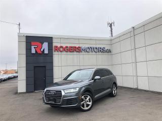 Limited Time Offer: Financing at 7.99% / 6 Months Payment Deferral / $0 Down Payment / Private Viewings Available / Appointments Preferred / Online Purchase and FREE Delivery Available / Curbside Pick Up Available<br><br>TECHNIK S-LINE / NAVIGATION / BLINDSPOT ASSIST / LEATHER / REVERSE CAMERA / PANORAMIC SUNROOF / 7 PASSENGER / BLUETOOTH / HEATED AND COOLING SEATS / SMART KEY / And More...<br><br>While walk-ins are welcome, we encourage scheduling appointments for a smoother and more personalized experience.<br><br>This 2018 Audi Q7 is equipped with luxury features including Navigation, Leather Interior, Sunroof, Power Windows, Power Locks, Heated Seats, Bluetooth Connectivity, Premium Sound System, and much more. Meticulously maintained, both the exterior and interior are in great condition. Prices are subject to taxes, certification, and licensing. Trade-ins are welcomed.<br><br>Financing Available For All Credit Types Starting at 7.99% O.A.C. Up To 6 Months Payment Deferral Available. Our financing options cater to individuals with good, bad, or no credit history. Additionally, we offer up to 6 months with no payments and completely open loans with no early repayment fees. Our streamlined credit application process ensures quick approvals. Same-day delivery options are also accessible.<br><br>Our state-of-the-art 10,000 square foot auto service center is staffed with licensed mechanics and is open to the public. From routine maintenance like oil changes and brake services to major repairs such as engine replacements, our service center caters to all automotive needs. Loaner vehicles are available for extended service requirements.<br><br>We are Oakvilles premier destination for rust proofing services. Schedule an appointment to protect your vehicle from corrosion.<br><br>Experience Excellence at Rogers Motors. Rogers Motors proudly stands as Oakvilles largest used car dealership, renowned for providing top-quality used vehicles including cars, trucks, SUVs, and minivans. Family-owned and operated since 2004, with over 10,000 vehicles sold, we are committed to delivering exceptional service.<br><br>At Rogers Motors, we prioritize customer satisfaction above all else. With a focus on love, honesty, integrity, and transparency, we strive to ensure that every guest leaves our dealership happier than when they arrived. With an average rating of 4.9/5 from over 1000 online reviews, we invite you to experience car shopping and service the way it should be.<br><br>Rogers Motors. Driving Happiness.  Visit us online at www.rogersmotors.ca