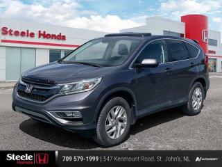Recent Arrival!**Market Value Pricing**, AWD.Certification Program Details: Free Carfax Report Fresh Oil Change Full Vehicle Inspection Full Tank Of Gas 150+ point inspection includes: Engine Instrumentation Interior components Pre-test drive inspections The test drive Service bay inspection Appearance Final inspection2016 Honda CR-V EX Gray 4D Sport Utility AWD 2.4L 4-Cylinder DOHC 16V i-VTEC CVTWith our Honda inventory, you are sure to find the perfect vehicle. Whether you are looking for a sporty sedan like the Civic or Accord, a crossover like the CR-V, or anything in between, you can be sure to get a great vehicle at Steele Honda. Our staff will always take the time to ensure that you get everything that you need. We give our customers individual attention. The only way we can truly work for you is if we take the time to listen.Our Core Values are aligned with how we conduct business and how we cultivate success. Our People: We provide a healthy, safe environment, that celebrates equity, diversity and inclusion. Our people come first. We support the ongoing development and growth of our employees to build lasting relationships. Integrity: We believe in doing the right thing, with integrity and transparency. We are committed to excellence and delivering the best experience for customers and employees. Innovation: Our continuous innovation will deliver the ultimate personal customer buying experience. We are committed to being industry leaders as a dynamic organization working to bring new, innovative solutions to serve the evolving needs of our customers. Community: Our passion for our business extends into the communities where we live and work. We believe in supporting sustainability and investing in community-focused organizations with a focus on family. Our three pillars of community sponsorship focus are mental health, sick kids, and families in crisis.Awards:* ALG Canada Residual Value AwardsReviews:* Owners tend to comment positively on ride quality, overall comfort, versatility, flexibility, roominess, and good fuel efficiency. The CR-V, when equipped with proper winter tires, is a confident and sure-footed performer in winter months, and several upscale design touches throughout the handy and accommodating cabin were also highly rated. Source: autoTRADER.ca