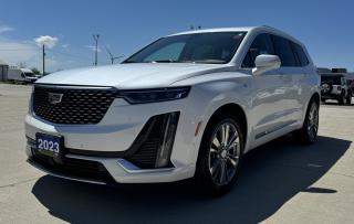 <p style=text-align: center;><strong><span style=font-size: 18pt;>2023 CADILLAC XT6 AWD 4DR PREMIUM LUXURY</span></strong></p><p style=text-align: center;><strong><span style=font-size: 18pt;>3.6L DOHC DI V6 W/VVT</span></strong></p><p style=text-align: center;><span style=font-size: 14pt;>310 HORSEPOWER | 271 LB-FT OF TORQUE</span></p><p style=text-align: center;><span style=font-size: 14pt;>9.5L/100KM HIGHWAY | 13.1L/100KM CITY | 11.5L/100KM COMBINED</span></p><p style=text-align: center;><strong><span style=font-size: 18pt;>9-SPEED AUTOMATIC TRANSMISSION</span></strong></p><p style=text-align: center;><strong><span style=font-size: 18pt;>20 6-SPLIT SPOKE POLISHED FINISH WHEELS</span></strong></p><p style=text-align: center;> </p><p style=text-align: center;> </p><p style=text-align: center;><strong><span style=font-size: 18.6667px;>LUXURY & CONVENIENCE</span></strong></p><p style=text-align: center;><span style=font-size: 14pt;><span style=font-size: 18.6667px;>Memory Package, Front Bucket Seats, Leather Seating Surfaces, Power Lumbar, Driver Seat Seat Adjuster, Power Passenger Lumbar Control, </span></span><span style=font-size: 18.6667px;>Driver 8 Way</span><span style=font-size: 18.6667px;> </span><span style=font-size: 18.6667px;>Power Seat Adjust, Comfort and Air Quality Package: Air Ionizer- Driver & Front Passenger, Heated & Ventilated Seats, Rear Outboard Heated Seats. Ultraview Panoramic Sunroof, Tri-Zone Climate Control, 8 Full Colour Touch Display, </span><span style=font-size: 18.6667px;>Heated</span><span style=font-size: 18.6667px;> </span><span style=font-size: 18.6667px;>Steering Wheel, </span><span style=font-size: 18.6667px;>Power Tilt &  Telescopic</span><span style=font-size: 18.6667px;> </span><span style=font-size: 18.6667px;>Steering Column, Leather Wrapped Steering Wheel, </span><span style=font-size: 18.6667px;>20 6-Split Spoke  Polished Finish</span><span style=font-size: 18.6667px;> </span><span style=font-size: 18.6667px;>Wheels, </span><span style=font-size: 18.6667px;>LED</span><span style=font-size: 18.6667px;> </span><span style=font-size: 18.6667px;>Headlamps, LED Daytime Running Lamps, Hands Free Liftgate, </span><span style=font-size: 18.6667px;>Compact Spare</span><span style=font-size: 18.6667px;> </span><span style=font-size: 18.6667px;>Tire, Automatic Stop/Start with Disable, Power Folding 3rd Row</span></p><p style=text-align: center;><strong><span style=font-size: 18.6667px;>SAFETY & SECURITY</span></strong></p><p style=text-align: center;><span style=font-size: 18.6667px;>All-Wheel Drive with Driver Select Mode, </span><span style=font-size: 18.6667px;>Intellibeam Headlamps, Keyless Access, Passive Entry, Adaptive Remote Start, </span><span style=font-size: 18.6667px;>Safe</span><span style=font-size: 18.6667px;>ty Alert Seat, Teen Driver, Front and Rear Park Assist, Following Distance Indicator, Forward Collision Alert, Rear Cross Traffic Alert, Lane Keep Assist w/ Lane  Departure Warning, Automatic Emergency Braking, Lane Change Alert with Side Blind Zone Alert, Front Pedestrian Braking, </span><span style=font-size: 18.6667px;>Self-Powered</span><span style=font-size: 18.6667px;> </span><span style=font-size: 18.6667px;>Theft-Deterrent Alarm , Vehicle Inclination Sensor, Interior Vehicle Movement </span><span style=font-size: 18.6667px;>Sensor,</span><span style=font-size: 18.6667px;> </span><span style=font-size: 18.6667px;>Rain Sensing</span><span style=font-size: 18.6667px;> </span><span style=font-size: 18.6667px;>Windshield , Front Park & Cornering </span><span style=font-size: 18.6667px;>Lamps,</span><span style=font-size: 18.6667px;> HD Rear Vision Camera</span></p><p style=text-align: center;><span style=font-size: 18.6667px;><strong>CONNECTIVITY FEATURES</strong></span></p><p style=text-align: center;><span style=font-size: 18.6667px;>Cadillac User Experience with Embedded Navigation,  8 Diagonal Colour Display, Natural Voice Recognition, 6 USB Ports, Wireless Device Charging, SiriusXM Capable, OnStar Capable, Bose 16 Speaker Audio System</span></p><p style=text-align: center;> </p><p style=text-align: center;> </p><p style=text-align: center;><strong><span style=font-size: 18.6667px;>OPTIONAL EQUIPMENT</span></strong></p><p style=text-align: center;><span style=font-size: 14pt;><span style=font-size: 18.6667px;><em><span style=text-decoration: underline;>Platinum Package:</span></em><br />Semi-Aniline Leather Seating Surfaces (All Rows) Leather Wrapped Console and Door Trim,  Microfiber Sueded Headliner, Performance </span></span><span style=font-size: 18.6667px;>Suspension,</span><span style=font-size: 18.6667px;> Real-time Damping </span><span style=font-size: 18.6667px;>, Premium </span><span style=font-size: 18.6667px;>Floor Mats in </span><span style=font-size: 18.6667px;>Front/Rear</span></p><p style=text-align: center;><span style=font-size: 18.6667px;><em><span style=text-decoration: underline;>Technology Package:</span></em><br /></span><span style=font-size: 18.6667px;>Rear Camera Mirror Washer, Rear Camera Mirror, 8 Color </span><span style=font-size: 18.6667px;>Gauge Cluster,</span><span style=font-size: 18.6667px;> Automatic Parking Assist with Braking, Rear Pedestrian Alert, HD Surround Vision (360 Camera), Heads-Up Display, Surround Vision Recorder</span></p><p style=text-align: center;><span style=font-size: 18.6667px;><em><span style=text-decoration: underline;>Driver Assist Package:</span></em><br /></span><span style=font-size: 18.6667px;>Advanced </span><span style=font-size: 18.6667px;>Adaptive Cruise Control, Enhanced Automatic Emergency Braking, Reverse Automatic Braking, Automatic Seat Belt Tightening</span></p><p style=text-align: center;><em><span style=text-decoration: underline;><span style=font-size: 18.6667px;>Crystal White Tricoat</span></span></em></p><p style=text-align: center;><em><span style=text-decoration: underline;><span style=font-size: 18.6667px;>Six Passenger Seating</span></span></em></p><p style=text-align: center;><em><span style=text-decoration: underline;><span style=font-size: 18.6667px;>Premium Headlamp System with Illuminating Door Handles</span></span></em></p><p style=text-align: center;><em><span style=text-decoration: underline;><span style=font-size: 18.6667px;>Cadillac Crest</span><span style=font-size: 18.6667px;> </span><span style=font-size: 18.6667px;>Puddle Lamps</span></span></em></p><p style=text-align: center;> </p><p style=text-align: center;> </p><p style=text-align: center;> </p><p style=box-sizing: border-box; margin-bottom: 1rem; margin-top: 0px; color: #212529; font-family: -apple-system, BlinkMacSystemFont, Segoe UI, Roboto, Helvetica Neue, Arial, Noto Sans, Liberation Sans, sans-serif, Apple Color Emoji, Segoe UI Emoji, Segoe UI Symbol, Noto Color Emoji; font-size: 16px; background-color: #ffffff; text-align: center; line-height: 1;><span style=box-sizing: border-box; font-family: arial, helvetica, sans-serif;><span style=box-sizing: border-box; font-weight: bolder;><span style=box-sizing: border-box; font-size: 14pt;>Here at Lanoue/Amfar Sales, Service & Leasing in Tilbury, we take pride in providing the public with a wide variety of High-Quality Pre-owned Vehicles. We recondition and certify our vehicles to a level of excellence that exceeds the Status Quo. We treat our Customers like family and provide the highest level of service from Start to Finish. If you’d like a smooth & stress-free car shopping experience, give one of our Sales Associates a call at 1-844-682-3325 to help you find your next NEW-TO-YOU vehicle!</span></span></span></p><p style=box-sizing: border-box; margin-bottom: 1rem; margin-top: 0px; color: #212529; font-family: -apple-system, BlinkMacSystemFont, Segoe UI, Roboto, Helvetica Neue, Arial, Noto Sans, Liberation Sans, sans-serif, Apple Color Emoji, Segoe UI Emoji, Segoe UI Symbol, Noto Color Emoji; font-size: 16px; background-color: #ffffff; text-align: center; line-height: 1;><span style=box-sizing: border-box; font-family: arial, helvetica, sans-serif;><span style=box-sizing: border-box; font-weight: bolder;><span style=box-sizing: border-box; font-size: 14pt;>Although we try to take great care in being accurate with the information in this listing, from time to time, errors occur. The vehicle is priced as it is physically equipped. Minor variances will not effect pricing. Please verify the vehicle is As Expected when you visit. Thank You!</span></span></span></p>