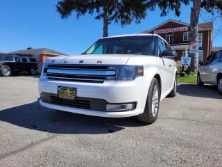<div>2018 Ford Flex EXL AWD.  Fully equipped and finished in pearl white.  Enjoy the two moonroofs from your centre-row captain chairs after you open the front power sunroof.  With navigation system, bluetooth and power seats, this 7 passenger crossover feels so luxurious.  It is in excellent shape and looks very attractive with alloy wheels and tented windows.  </div><br /><div><br></div><br /><div>Save time,  money and shopping frustration with our transparent, no-hassle pricing. We use state of the art technology to shop the competition for you and price our pre-owned vehicles to give you the best value, upfront, every time and back it up with a free market value report so you know you are getting the best deal! With no additional fees, theres no surprises either, the price you see is the price you pay, just add HST! We offer 150+ Vehicles on site with financing for our customers regardless of credit. We have a dedicated team of credit rebuilding experts on hand to help you get into the car of your dreams. We need your trade-in! We have a hassle free top dollar trade process and offer a free evaluation on your car. We will buy your vehicle even if you do not buy one from us!  THAT CAR PLACE has been in business for 27 years.  We are OMVIC Certified and and are Members of the UCDA earning your trust so you can buy with confidence.  150+ VEHICLES in ONE LOCATION. USED VEHICLE MARKET PRICING! We use an exclusive 3rd party marketing tool that accurately monitor vehicle prices to guarantee our customers get the best value. We implement Zero-Pressure, Hassle-Free sales process.  No hidden Admin Fees. VEHICLE HISTORY: Free Carfax report included with every purchase. AWARDS include National Dealer of the Year Winner of Outstanding Customer Satisfaction.  Voted #1 Best Used Car Dealership in London, Ont. 2014 to 2024.  Winner of Top Choice Award 6 times between the years 2015 and 2024.  Winner of Londons Readers Choice Award 2014 to 2023.  Accredited Better Business Bureau rating.  Each vehicle includes FULL SAFETY: Full safety inspection exceeding industry standards: all vehicles go through an intensive inspection RECONDITIONING. All brake pads or rotors below 50% material are replaced. Each vehicle sold receives a semi-synthetic oil-lube-filter and full detailing and clean up.</div><br /><div><br></div><br /><div>  *Our Staff ensures the accuracy of the information listed above. Please confirm with your sales representative to confirm the accuracy of this information***Payments are based off qualifying monthly term & 4.9% interest. Qualifying term and rate of borrowing varies by lender. Example: The cost of borrowing on a vehicle with a purchase price of $10,000 at 4.9% over 60 month term is $1,499.78. Rates and payments are subject to change without notice.  We have a dedicated team of credit rebuilding experts on hand to help you get into the car of your dreams. We want your trade! We have a hassle free top dollar trade-in process and offer a free evaluation on your car. We will buy your vehicle even if you do not buy one from us! With no additional fees, there are no surprises either - the price you see is the price you pay, just add HST! We offer 150+ Vehicles on site with financing for our customers regardless of credit. We have a dedicated team of credit rebuilding experts on hand to help you get into the car of your dreams. We need your trade-in! We have a hassle free top dollar trade process and offer a free evaluation on your car. We will buy your vehicle even if you do not buy one from us.</div>