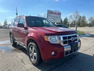 <p><span style=font-size: 14pt;><strong>2011 FORD ESCAPE LIMITED! </strong></span></p><p><span style=font-size: 14pt;><strong>RUNS AND DRIVES GOOD ,</strong></span></p><p> </p><p> </p><p><span style=font-size: 14pt;><strong>CARS IN LOBO LTD. (Buy - Sell - Trade - Finance) <br /></strong></span><span style=font-size: 14pt;><strong style=font-size: 18.6667px;>Office# - 519 666 2800<br /></strong></span><span style=font-size: 14pt;><strong>TEXT 24/7 - 226-289-5416</strong></span></p><p><span style=font-size: 14pt;><span style=color: #3e4153; font-size: medium; background-color: #f9f9f9;>This vehicle is being sold as is, unfit, not e-tested and is not represented as being in a road worthy condition, mechanically sound or maintained at any guaranteed level of quality. The vehicle may not be fit for use as a means of transportation and may require substantial repairs at the purchasers expense. It may not be possible to register the vehicle to be driven in its current condition.</span></span></p><p><span style=font-size: 12pt;>-> LOCATION <a title=Location  href=https://www.google.com/maps/place/Cars+In+Lobo+LTD/@42.9998602,-81.4226374,15z/data=!4m5!3m4!1s0x0:0xcf83df3ed2d67a4a!8m2!3d42.9998602!4d-81.4226374 target=_blank rel=noopener>6355 Egremont Dr N0L 1R0 - 6 KM from fanshawe park rd and hyde park rd in London ON</a><br />-> Quality pre owned local vehicles. CARFAX available for all vehicles <br />-> Certification is included in price unless stated AS IS or ask about our AS IS pricing<br />-> We offer Extended Warranty on our vehicles inquire for more Info<br /></span><span style=font-size: small;><span style=font-size: 12pt;>-> All Trade ins welcome (Vehicles,Watercraft, Motorcycles etc.)</span><br /><span style=font-size: 12pt;>-> Financing Available on qualifying vehicles <a title=FINANCING APP href=https://carsinlobo.ca/fast-loan-approvals/ target=_blank rel=noopener>APPLY NOW -> FINANCING APP</a></span><br /><span style=font-size: 12pt;>-> Register & license vehicle for you (Licensing Extra)</span><br /><span style=font-size: 12pt;>-> No hidden fees, Pressure free shopping & most competitive pricing. </span></span></p><p><span style=font-size: small;><span style=font-size: 12pt;>MORE QUESTIONS? FEEL FREE TO CALL (519 666 2800)/TEXT </span></span><span style=background-color: #ffffff; color: #1c2b33; font-family: -apple-system, BlinkMacSystemFont, Segoe UI, Roboto, Helvetica, Arial, sans-serif, Apple Color Emoji, Segoe UI Emoji, Segoe UI Symbol; font-size: 12pt; white-space: pre-wrap;>226 289 5416</span><span style=font-size: 12pt;>/EMAIL (Sales@carsinlobo.ca)</span></p><p> </p>